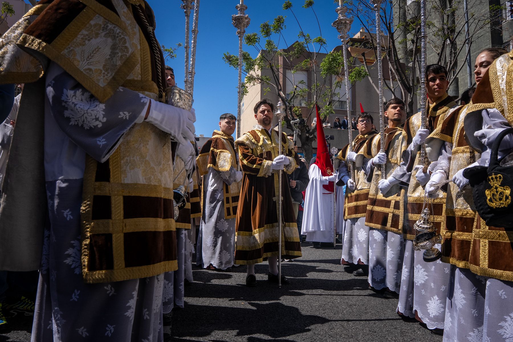 Domingo de Ramos de luz y viento: Cádiz estrena el palio de la Reina de Todos los Santos