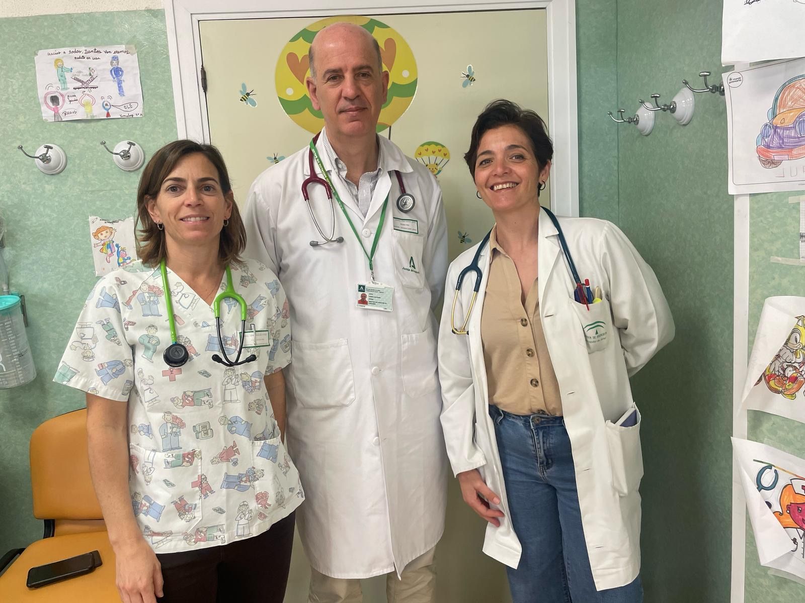 El equipo de pediatría del Hospital de Jerez.