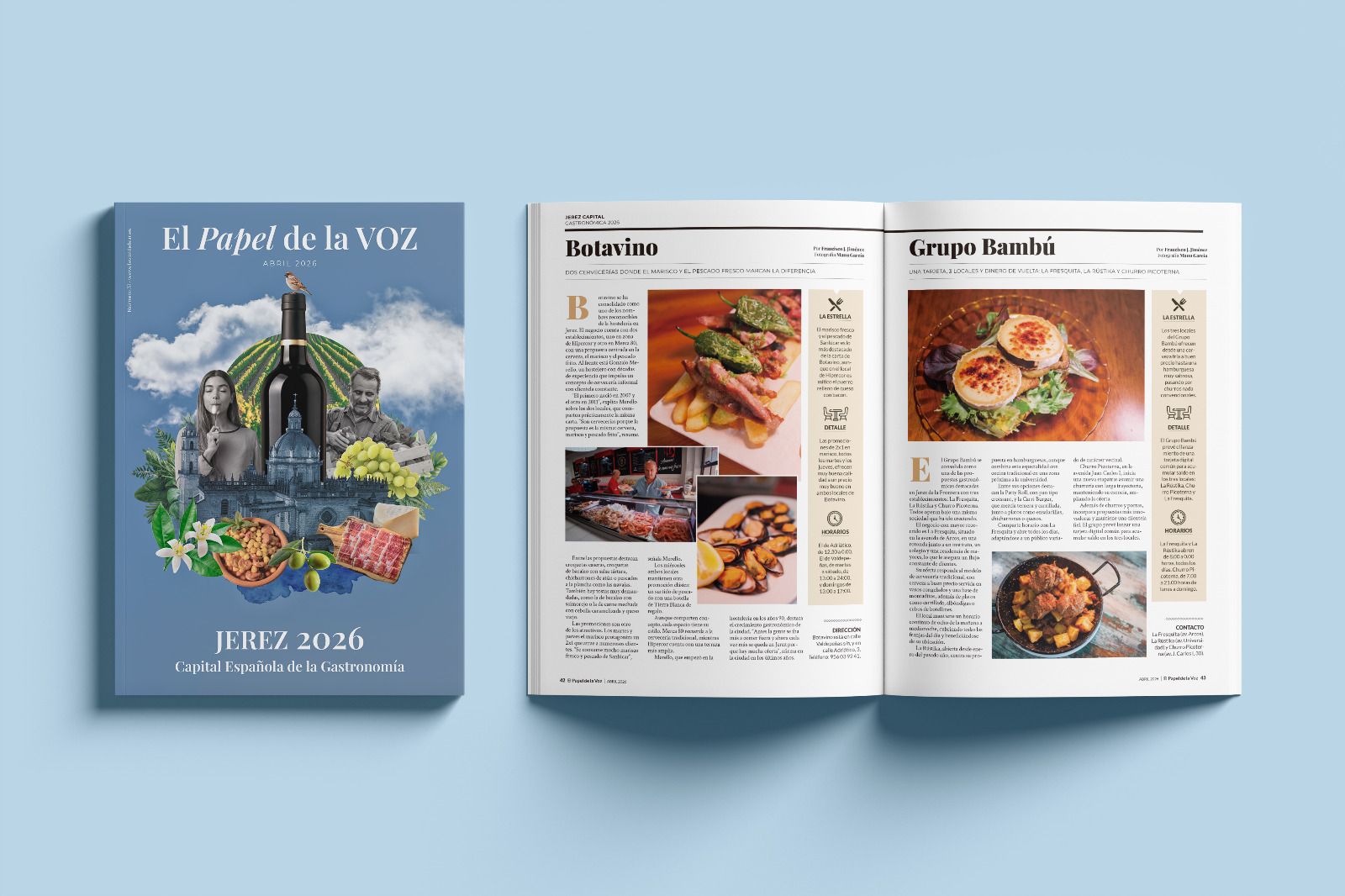 El Papel de La Voz, edición Jerez Capital Española de la Gastronomía.