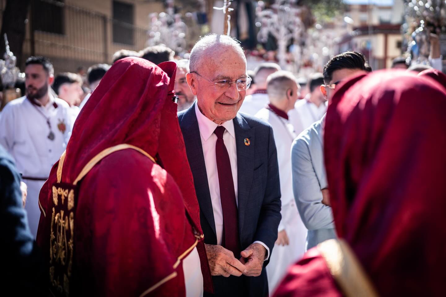 Paco de la Torre el Domingo de Ramos en Málaga. Paco de la Torre el Domingo de Ramos en Málaga.