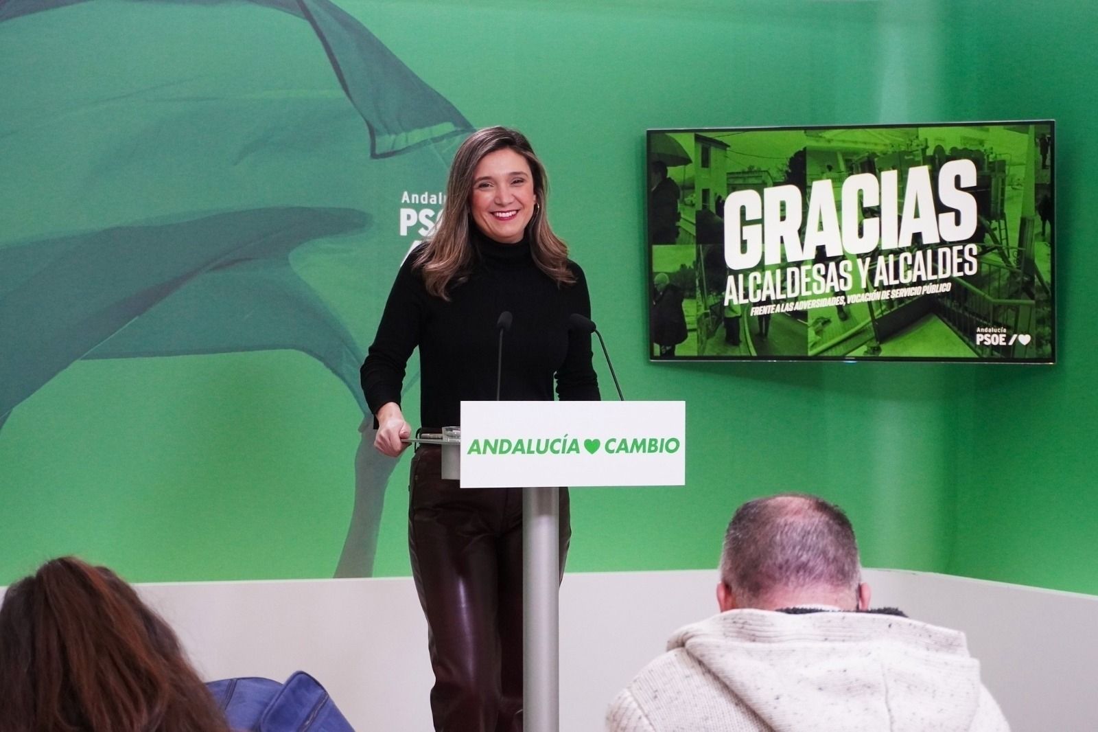 María Márquez, en rueda de prensa este lunes.