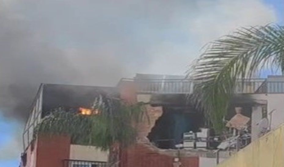 El hotel afectado por la explosión en Almuñécar. El hotel afectado por la explosión en Almuñécar.