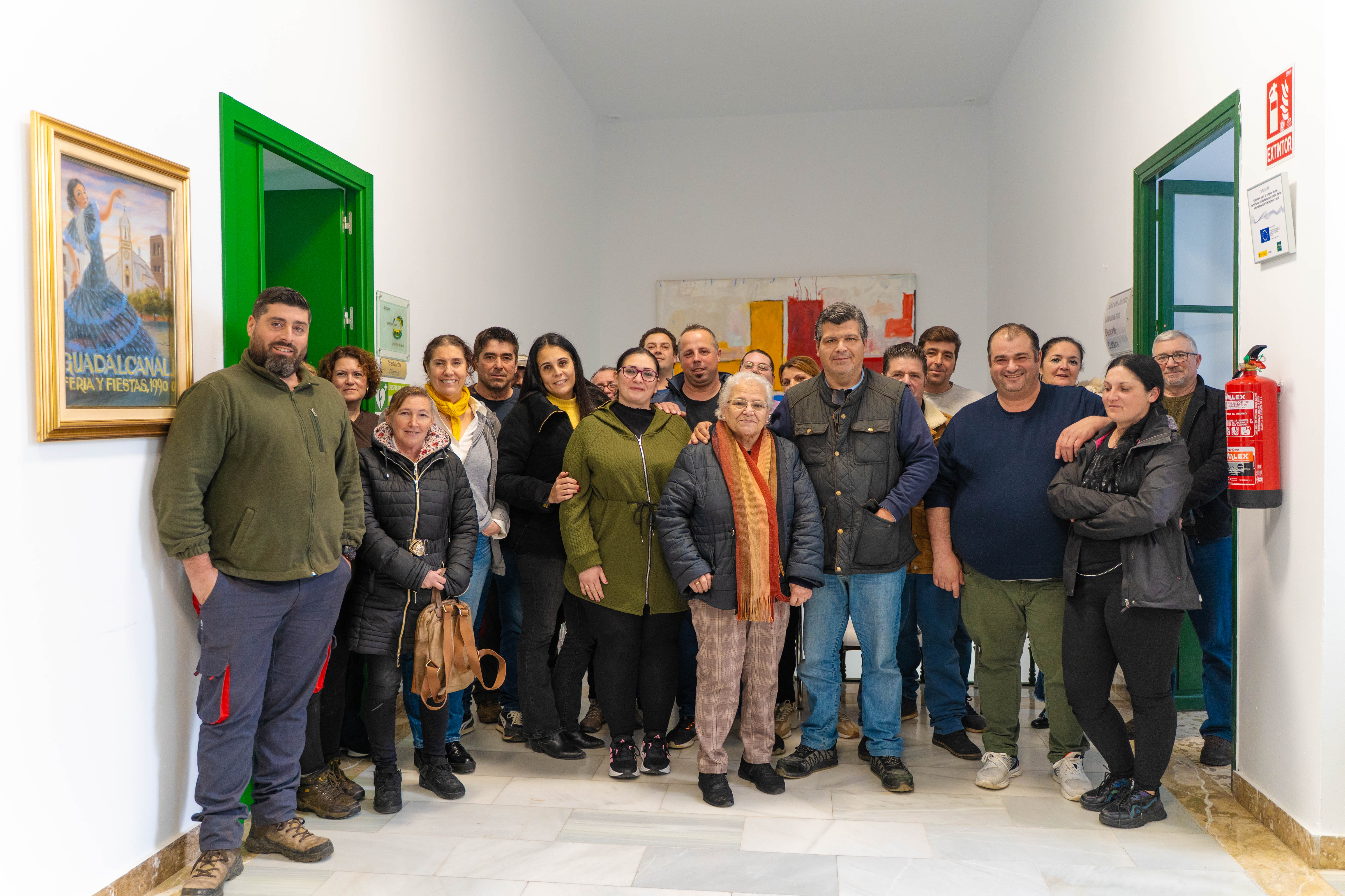 Familias de Guadalcanal que podrán comprar sus VPO a precios de hace 20 años.