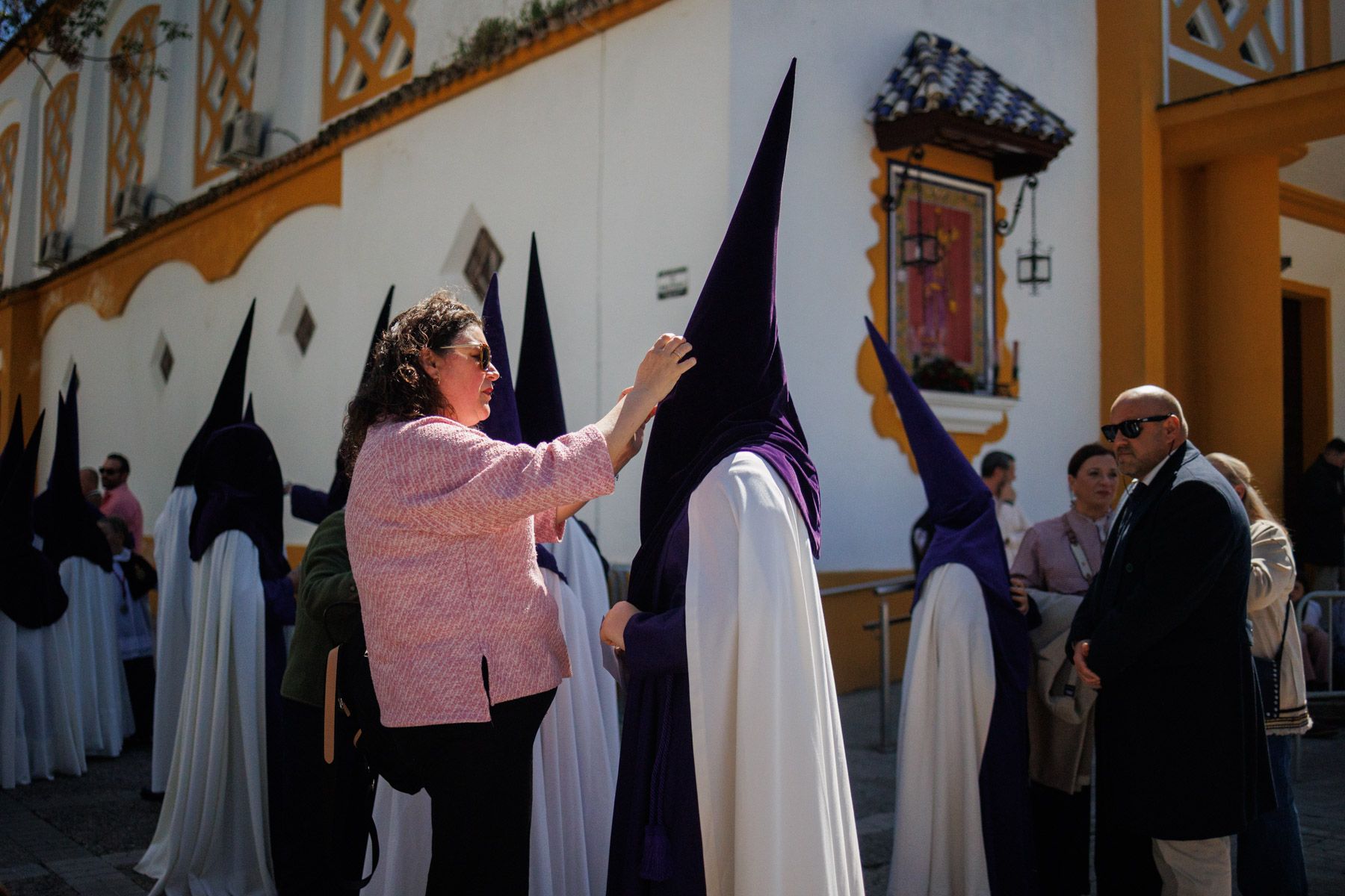 La hermandad de Candelaria, de La Plata, procesionando este Lunes Santo en Jerez