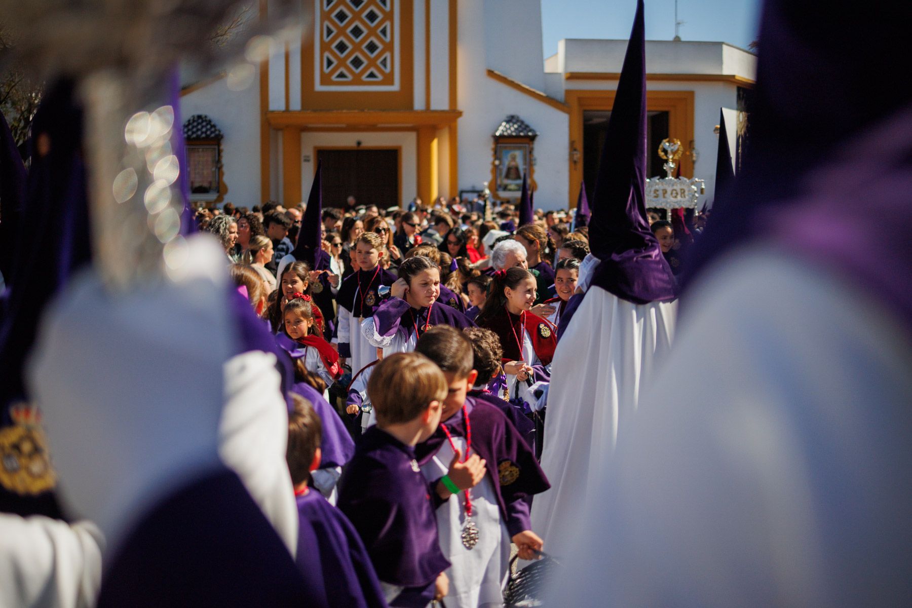 La hermandad de Candelaria, de La Plata, procesionando este Lunes Santo en Jerez