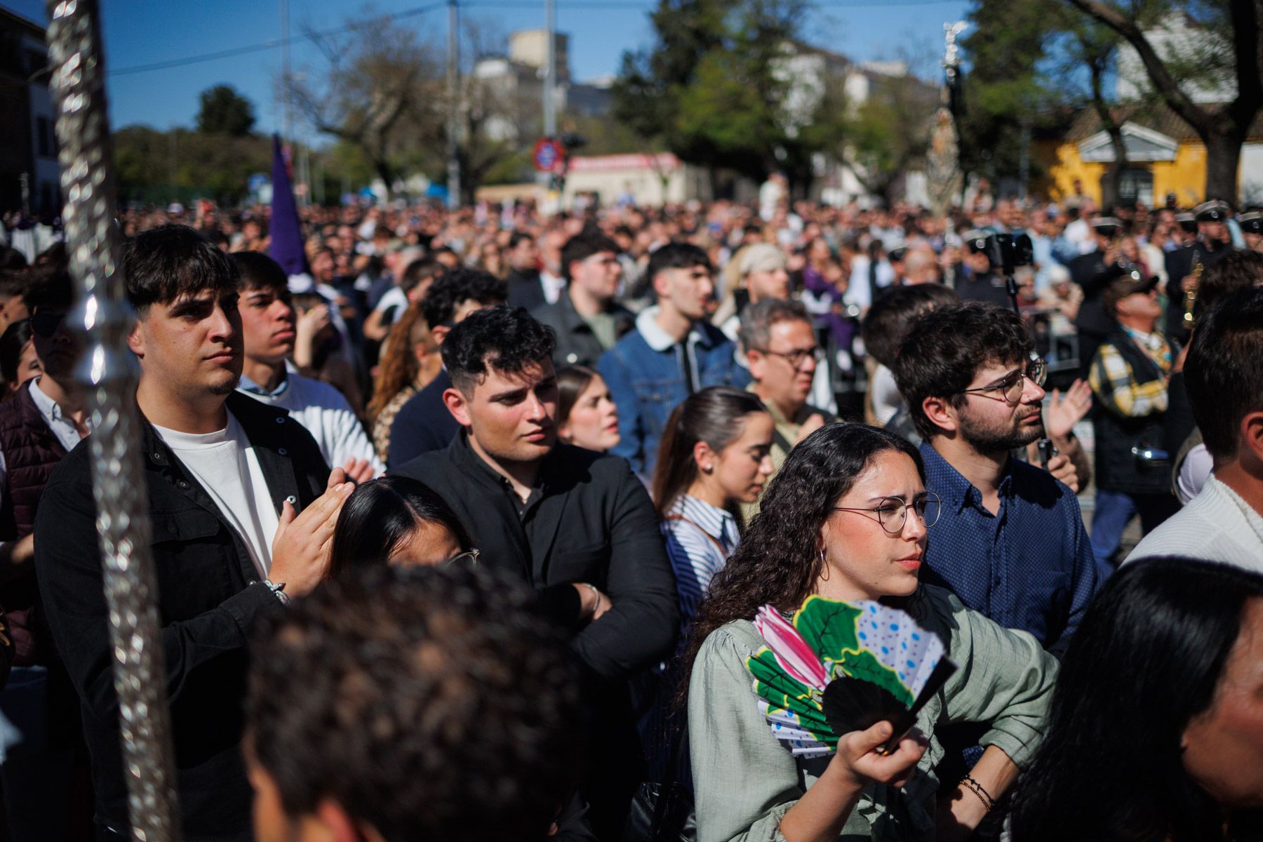 La hermandad de Candelaria, de La Plata, procesionando este Lunes Santo en Jerez
