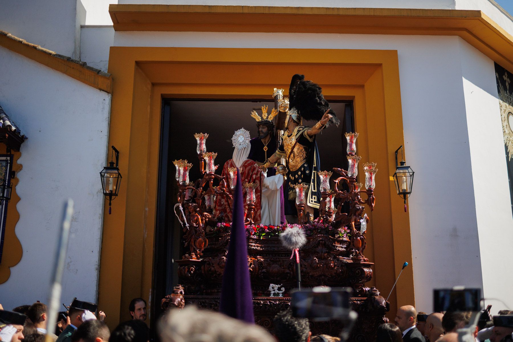 La hermandad de Candelaria, de La Plata, procesionando este Lunes Santo en Jerez