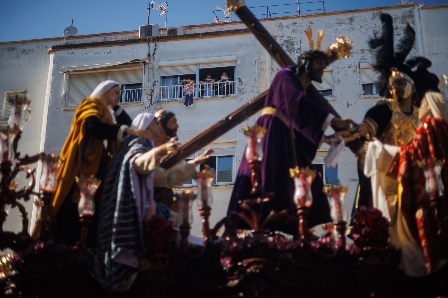 La hermandad de Candelaria, de La Plata, procesionando este Lunes Santo en Jerez