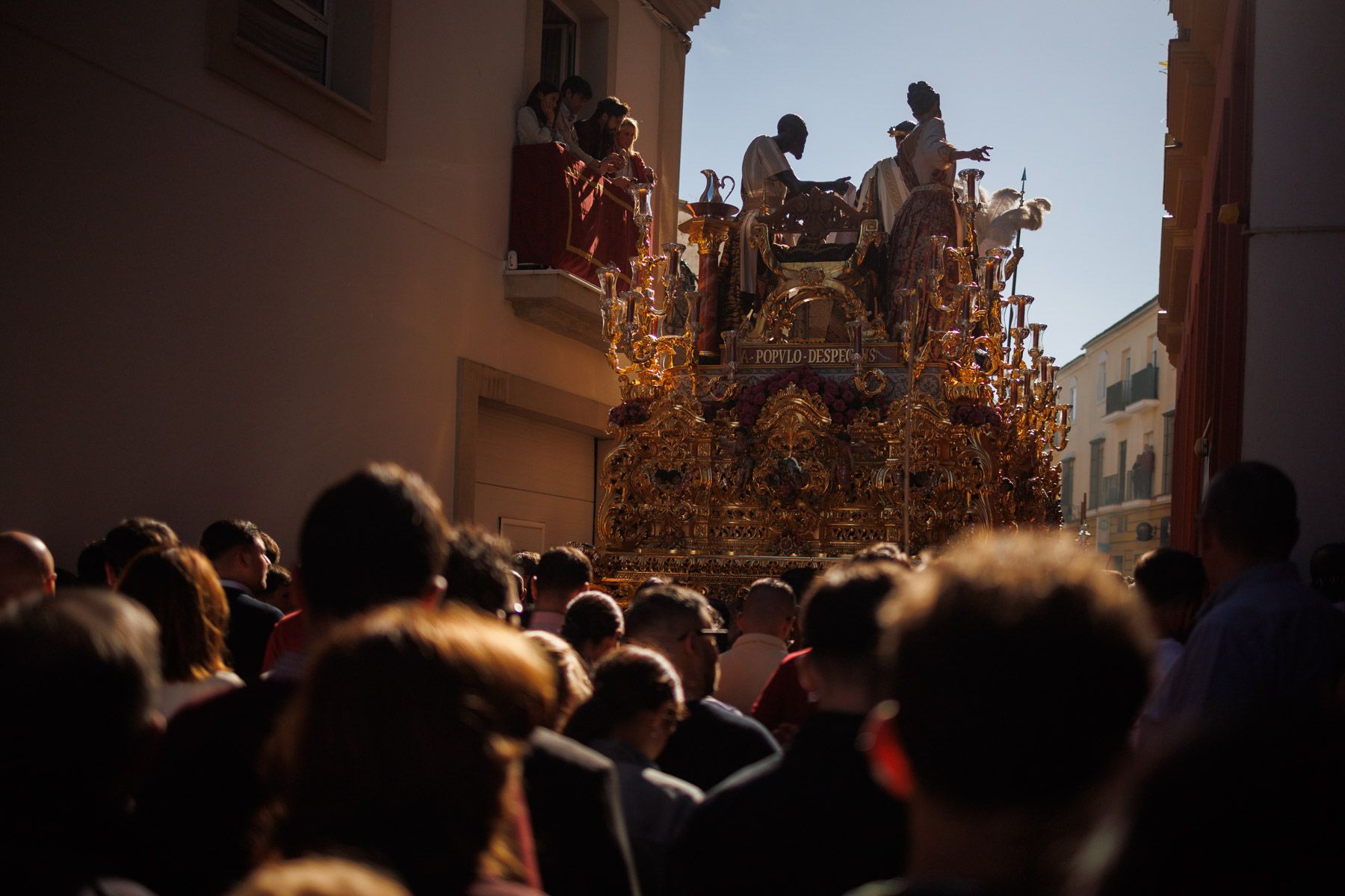El paso de misterio del Señor de la Paz de Fátima.
