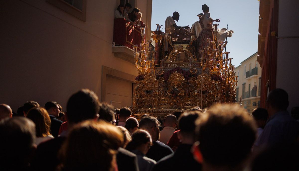 El paso de misterio del Señor de la Paz de Fátima.
