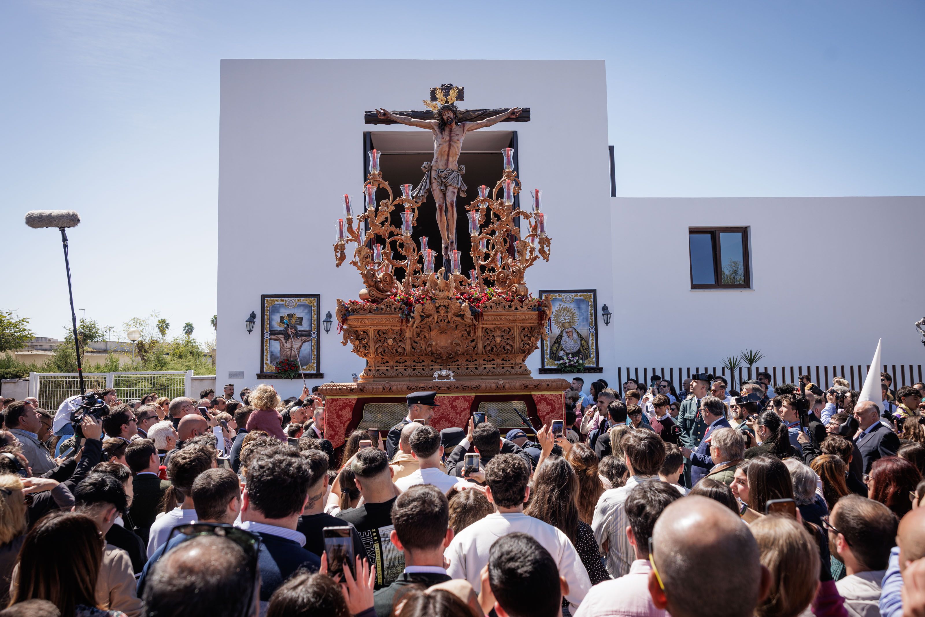 Imagen de la Hermandad de La Sed este Lunes Santo.