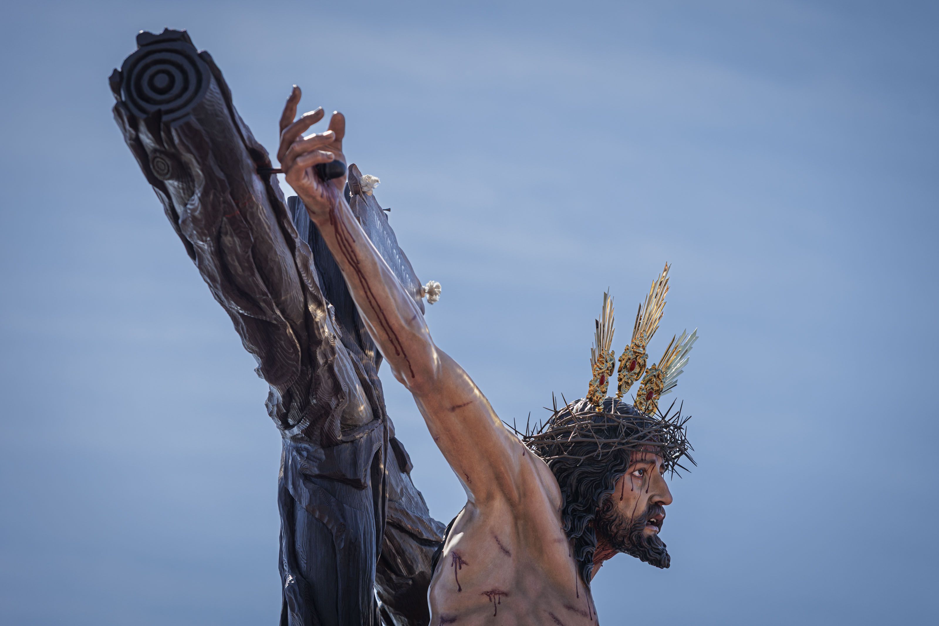 Imagen de la Hermandad de La Sed este Lunes Santo.
