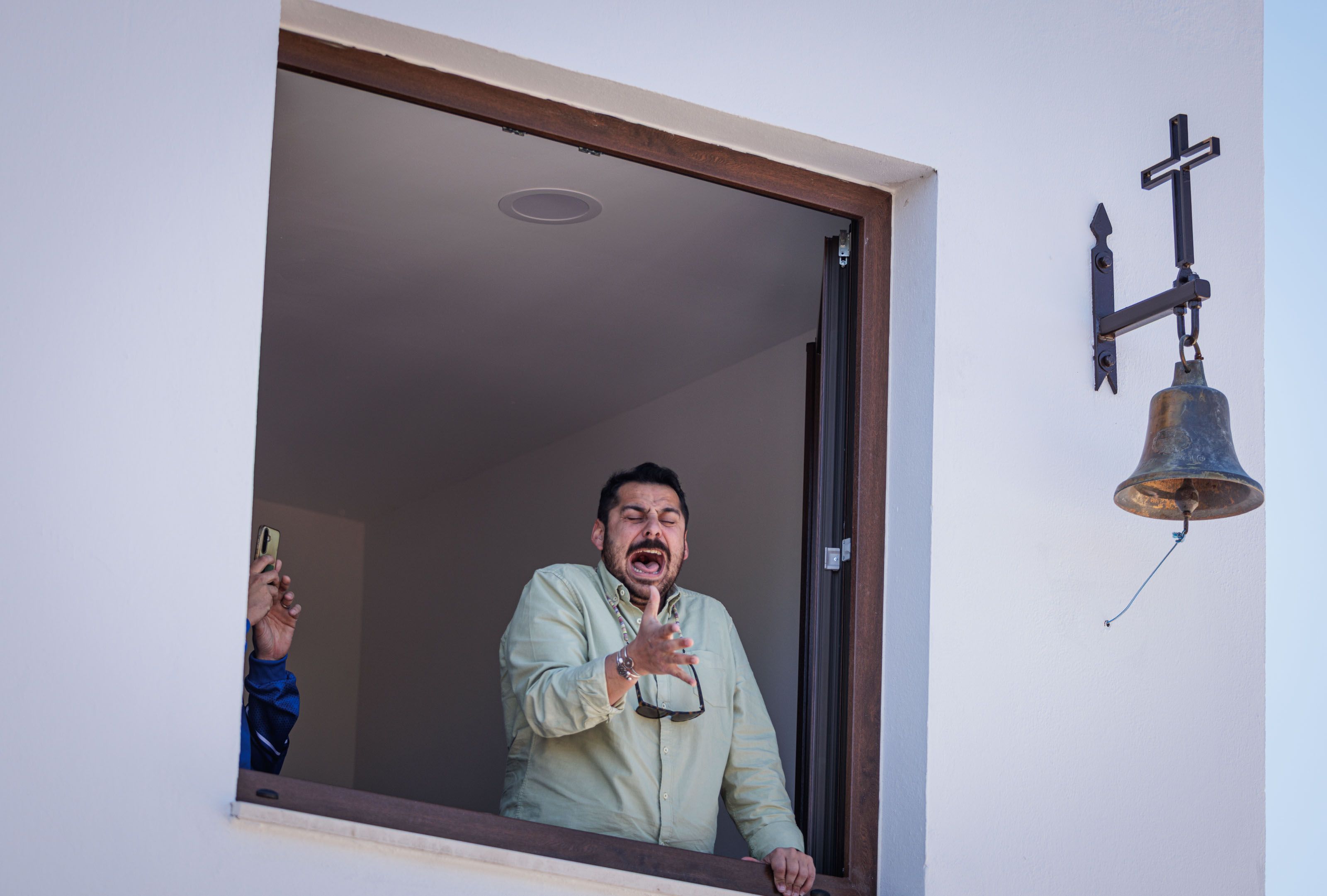 Imagen de la Hermandad de La Sed este Lunes Santo.