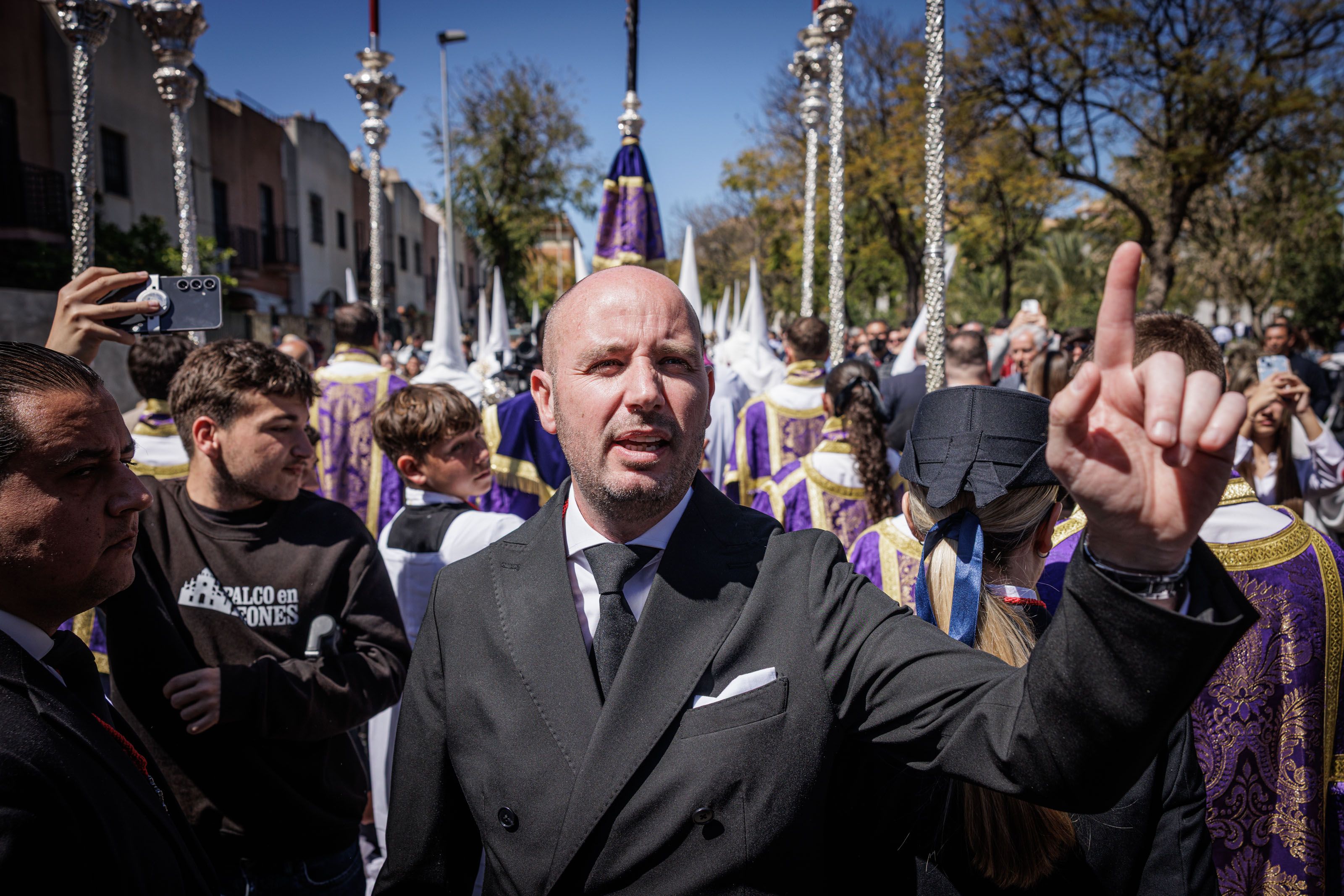 Imagen de la Hermandad de La Sed este Lunes Santo.