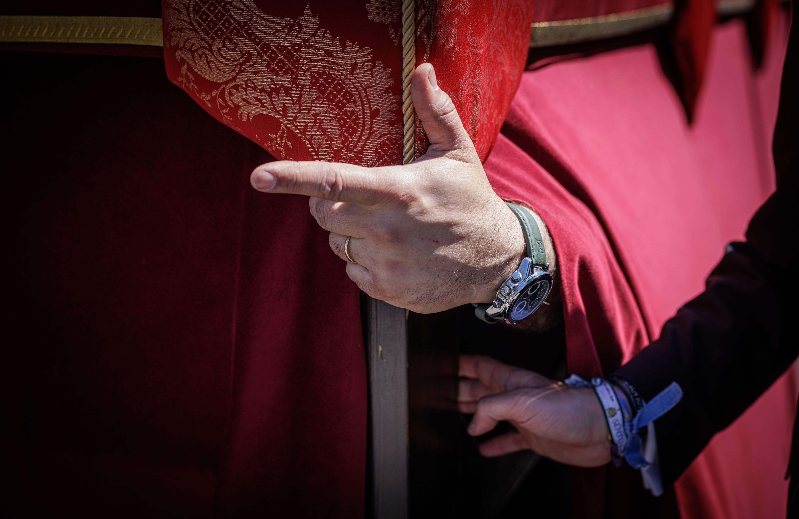 Imagen de la Hermandad de La Sed este Lunes Santo.