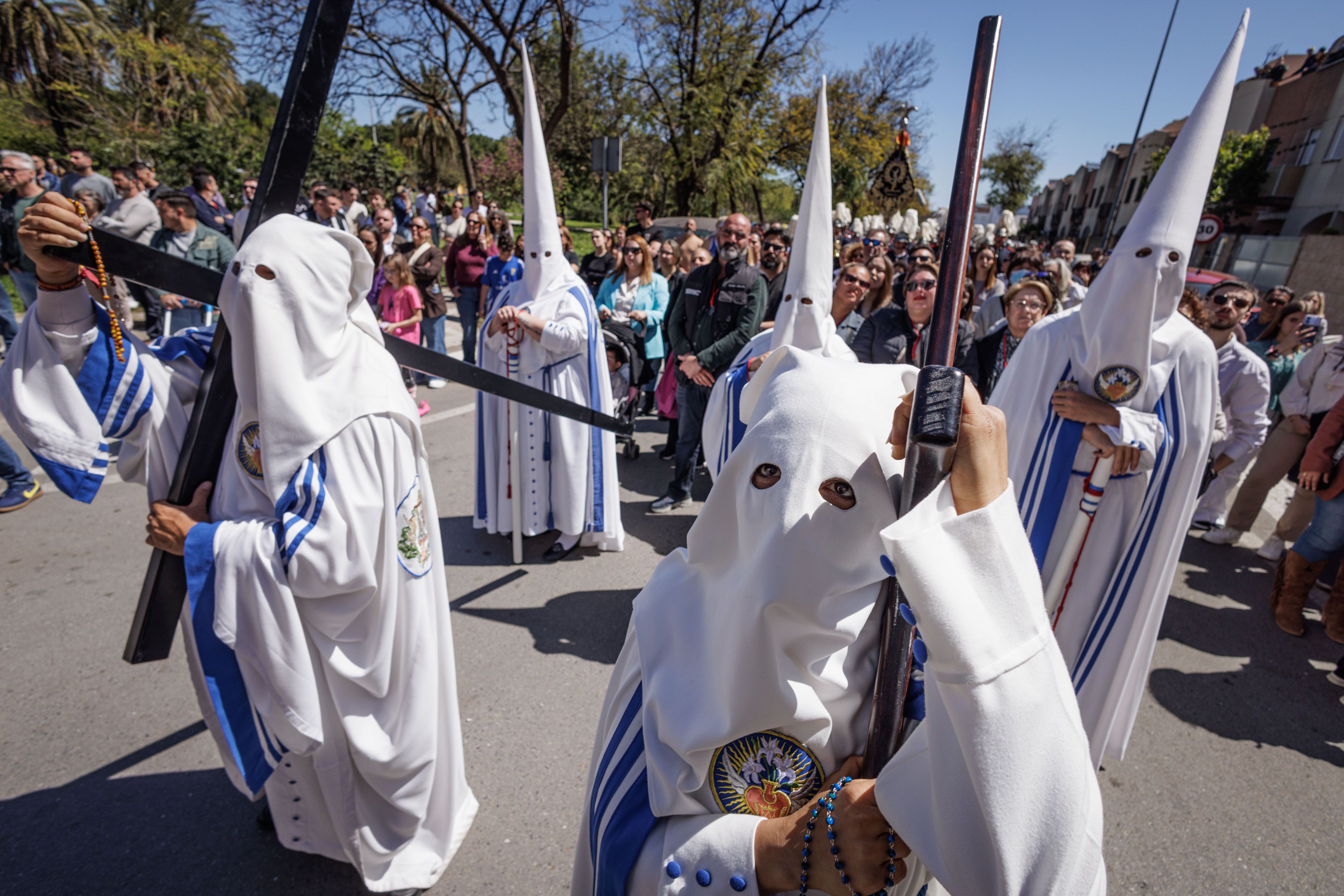 Imagen de la Hermandad de La Sed este Lunes Santo.