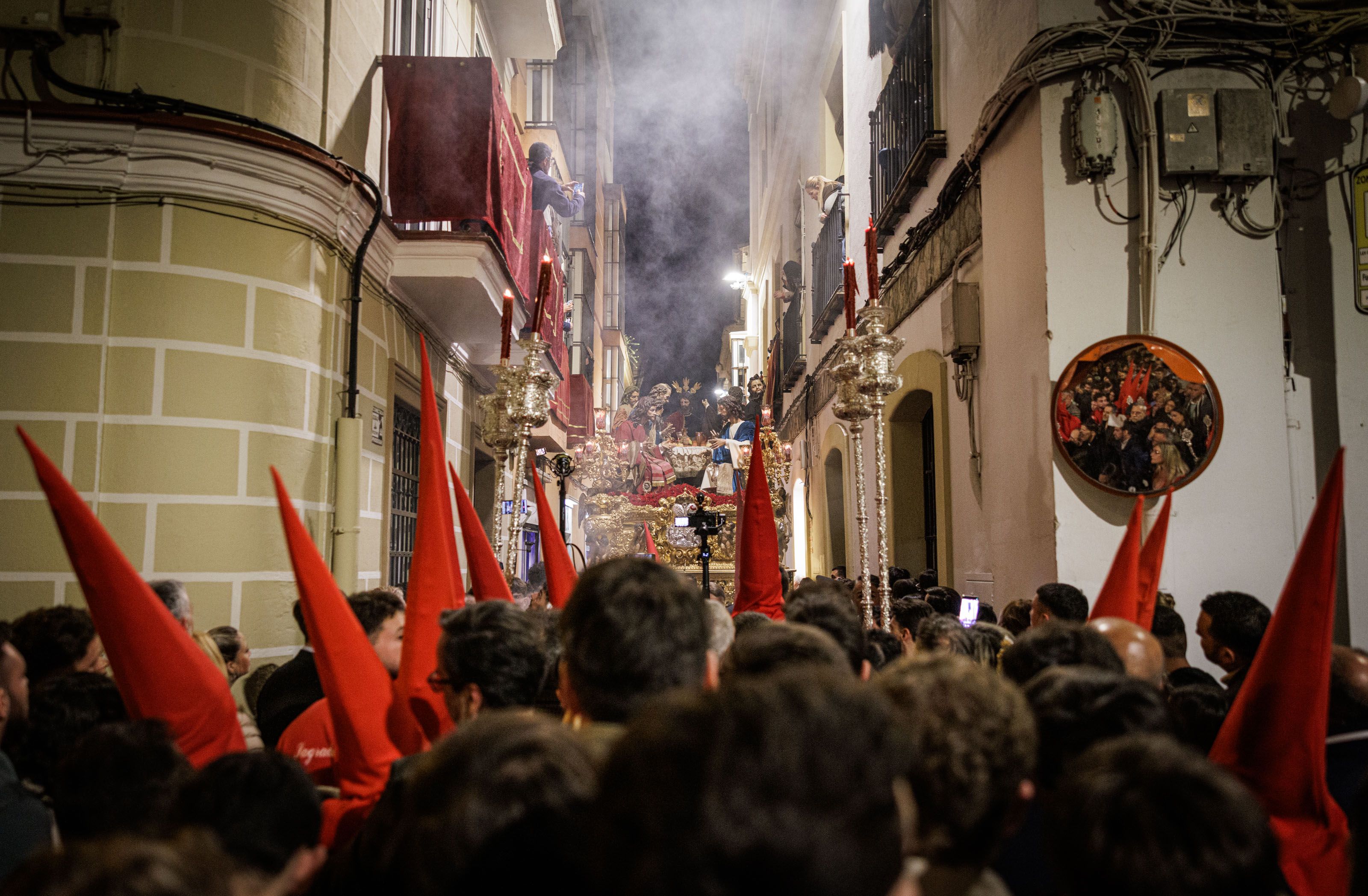 La Santa Cena sale de San Marcos este Lunes Santo en Jerez por calle Tornería.