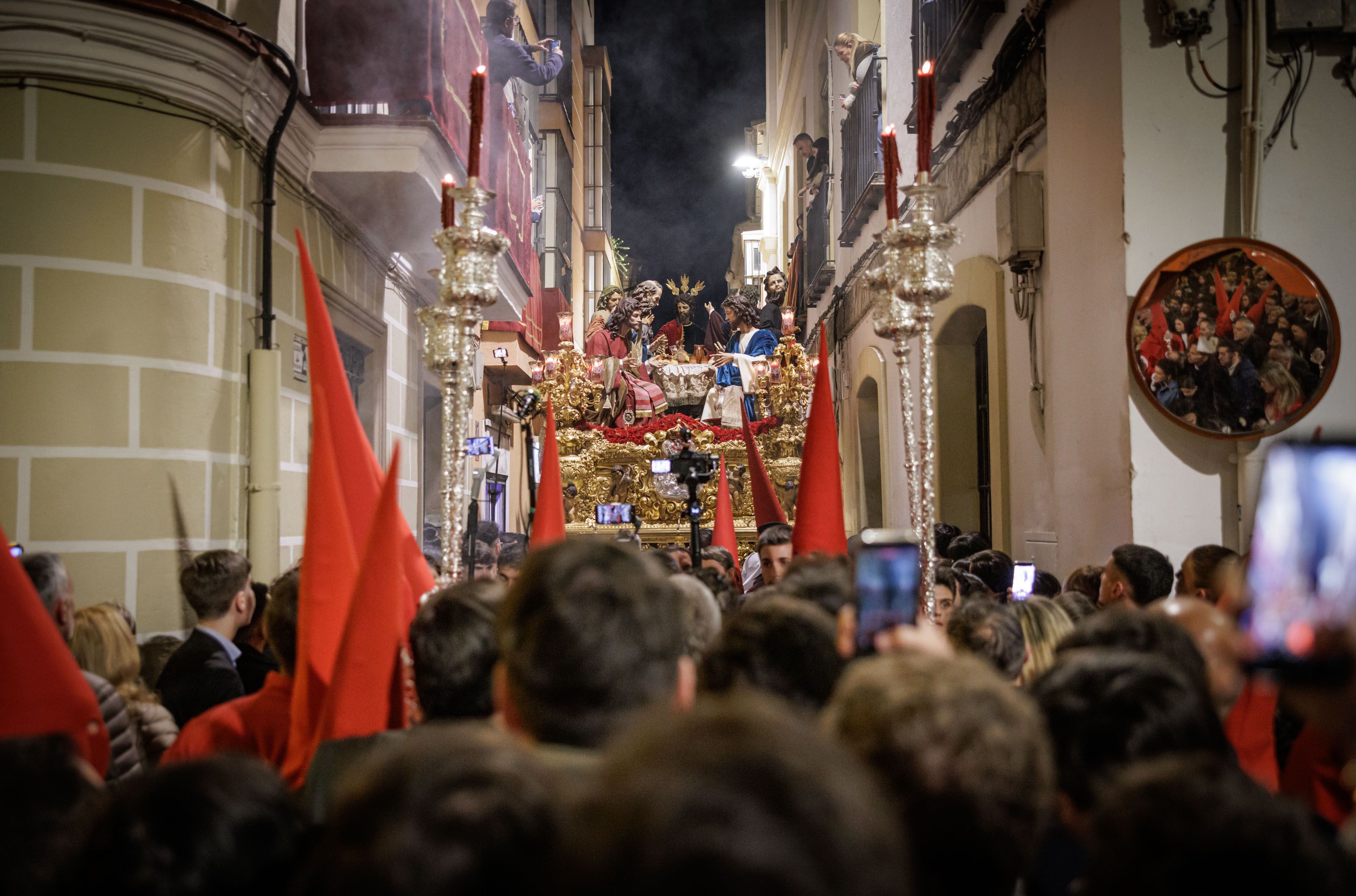 La Santa Cena sale de San Marcos este Lunes Santo en Jerez por calle Tornería.