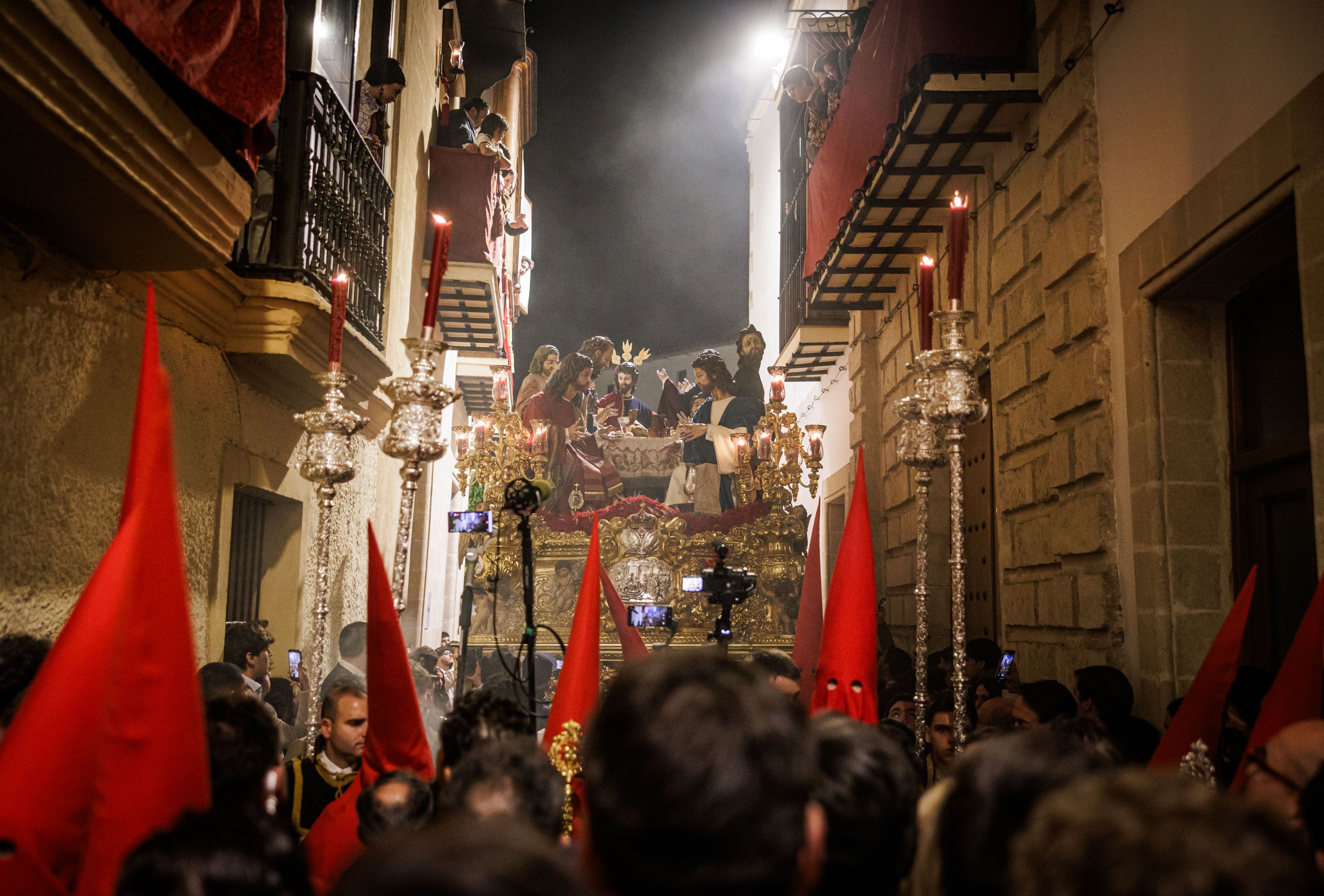 La Santa Cena sale de San Marcos este Lunes Santo en Jerez por calle Tornería.