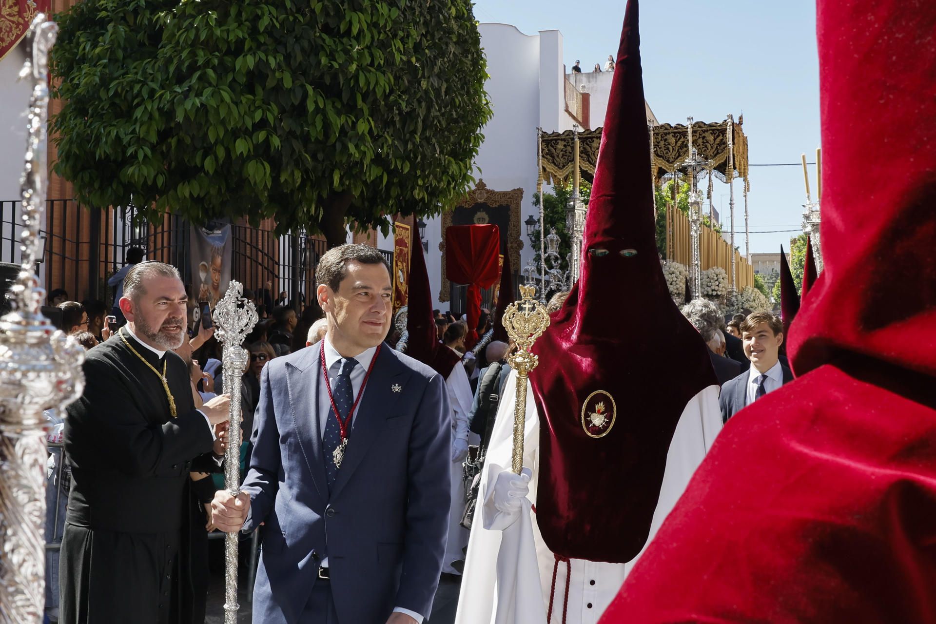 Juanma Moreno en la salida del Cerro. Juanma Moreno en la salida del Cerro.
