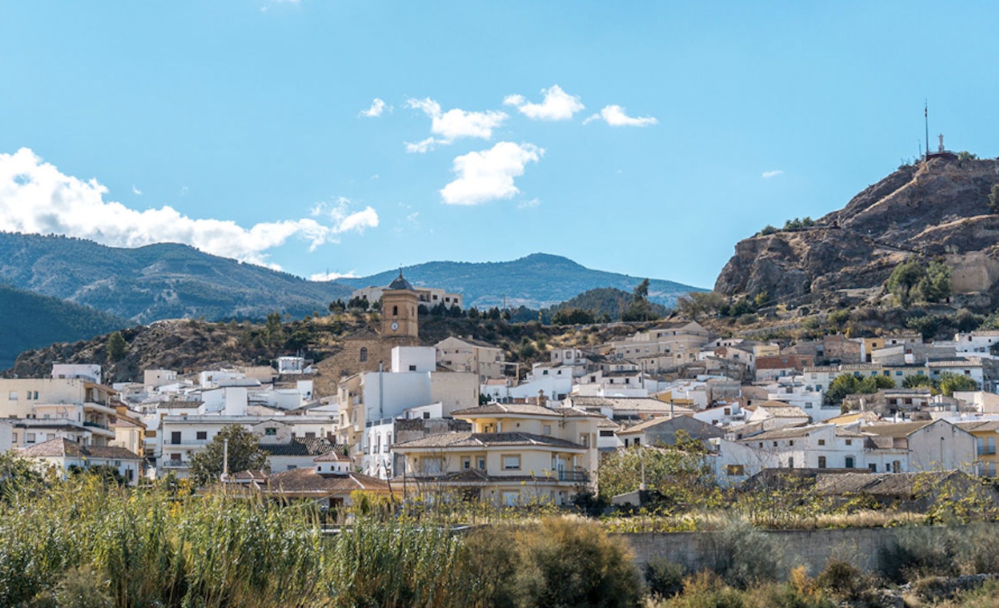 Vista panorámica de Purchena, en Almería.