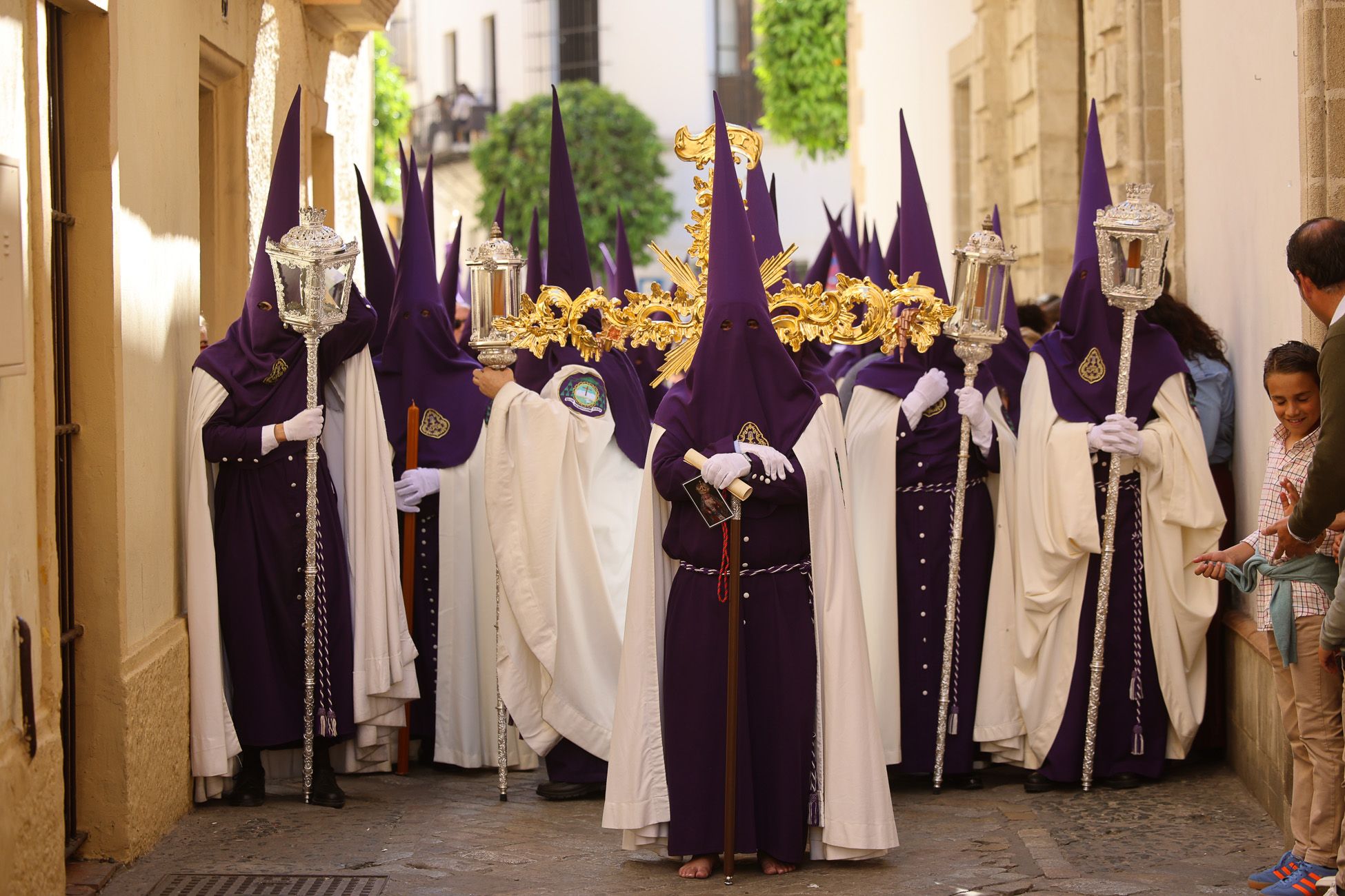 La Hermandad de la Salud de San Rafael, este Martes Santo en Jerez.