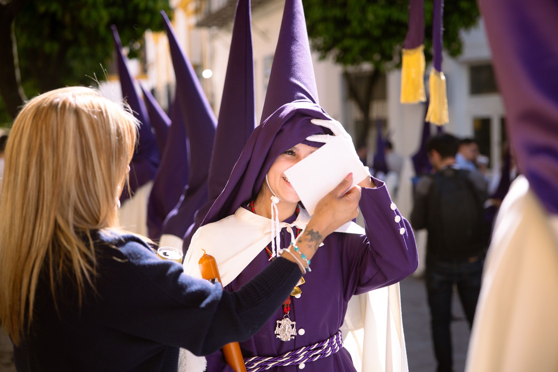 La Hermandad de la Salud de San Rafael, este Martes Santo en Jerez.