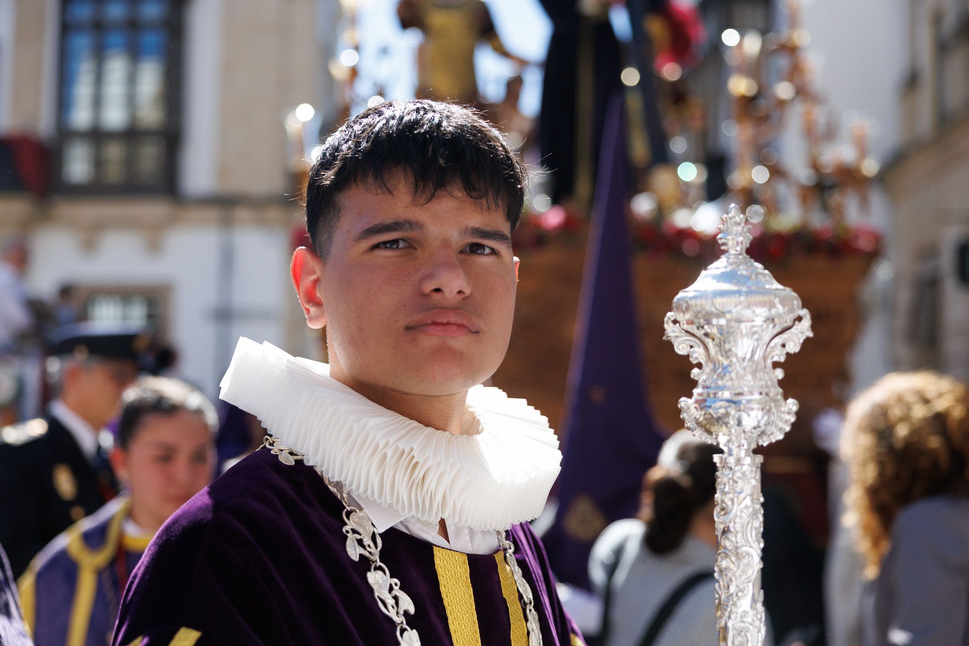 La Hermandad de la Salud de San Rafael, este Martes Santo en Jerez.