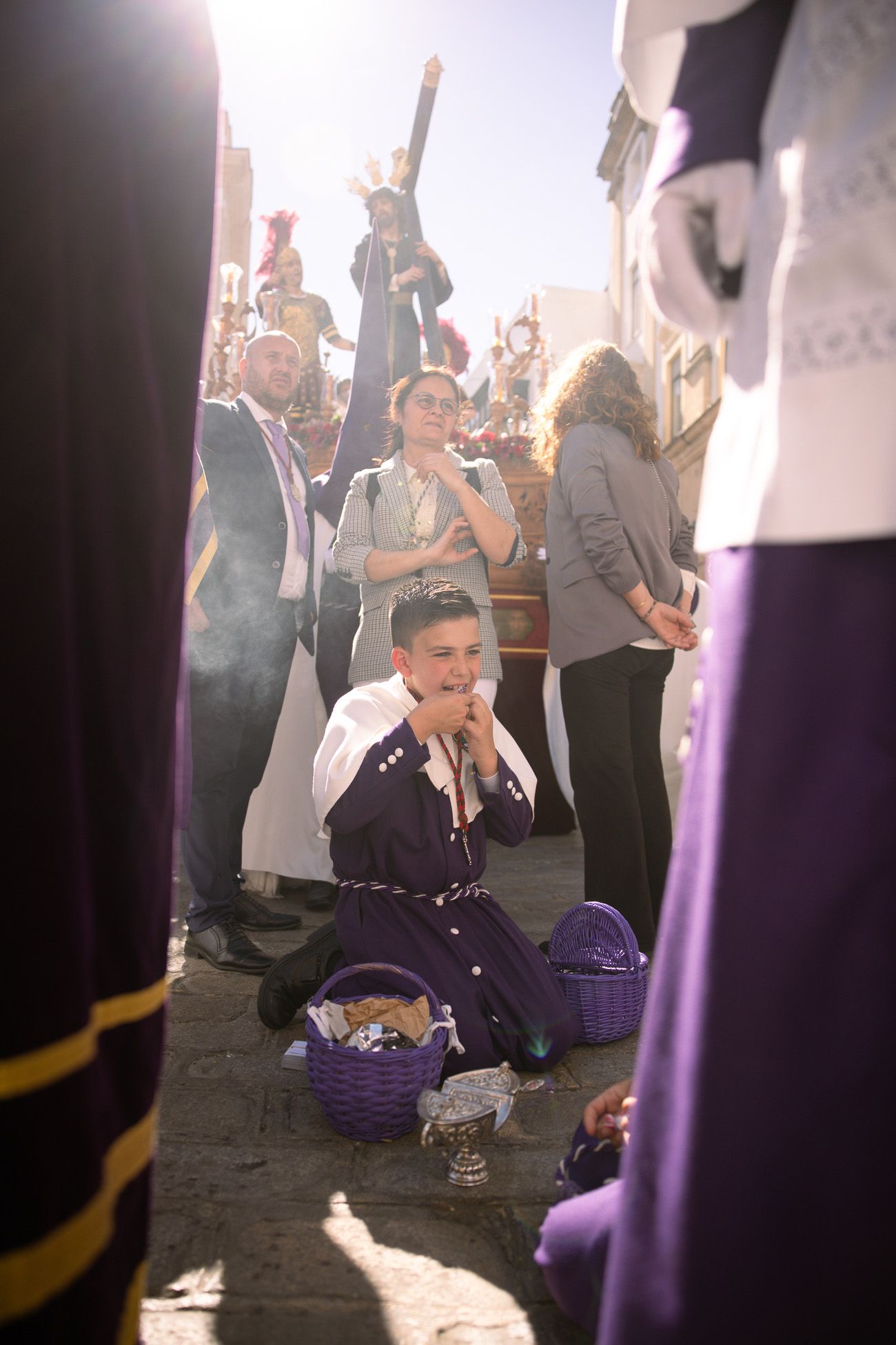 La Hermandad de la Salud de San Rafael, este Martes Santo en Jerez.