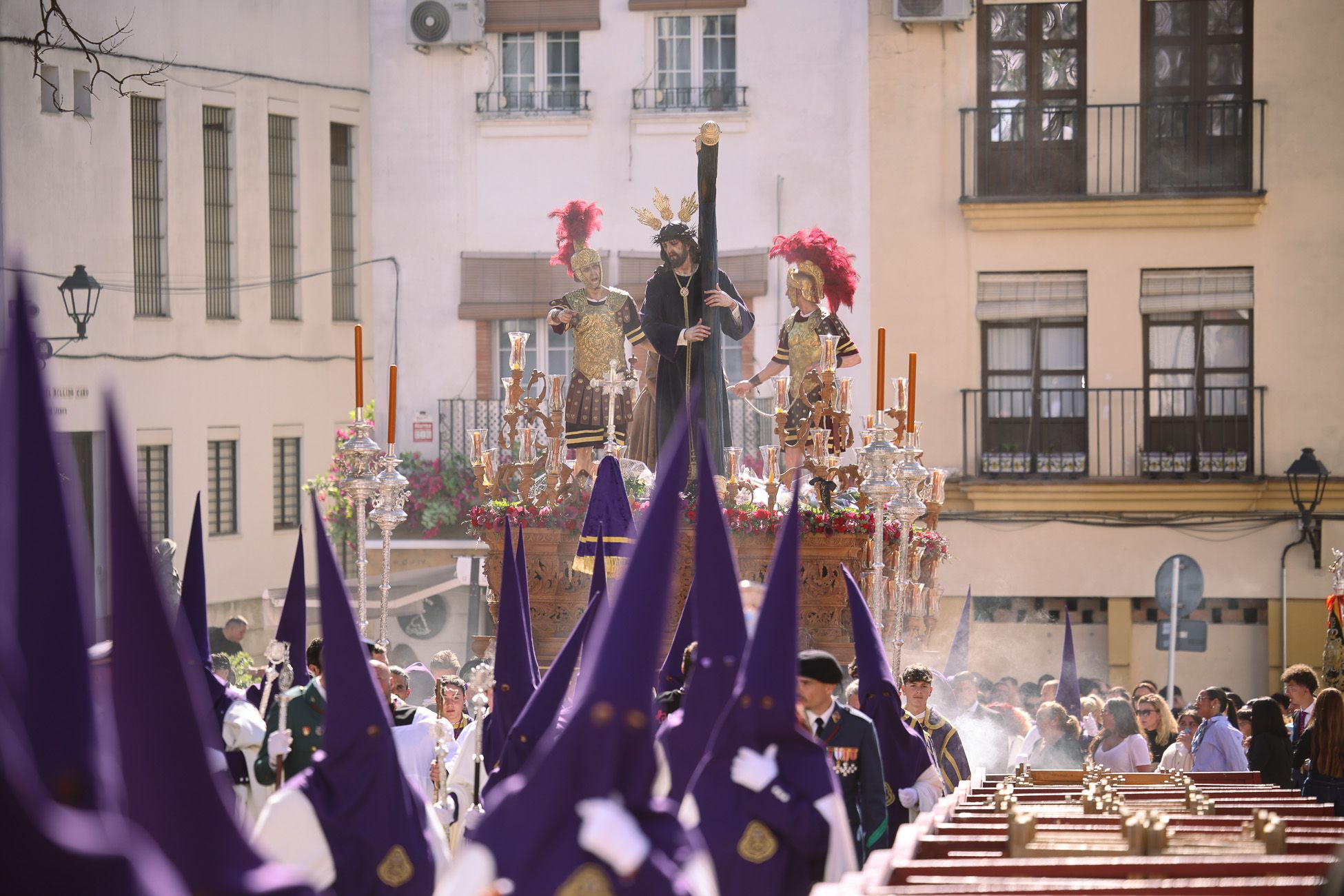 La Hermandad de la Salud de San Rafael, este Martes Santo en Jerez.