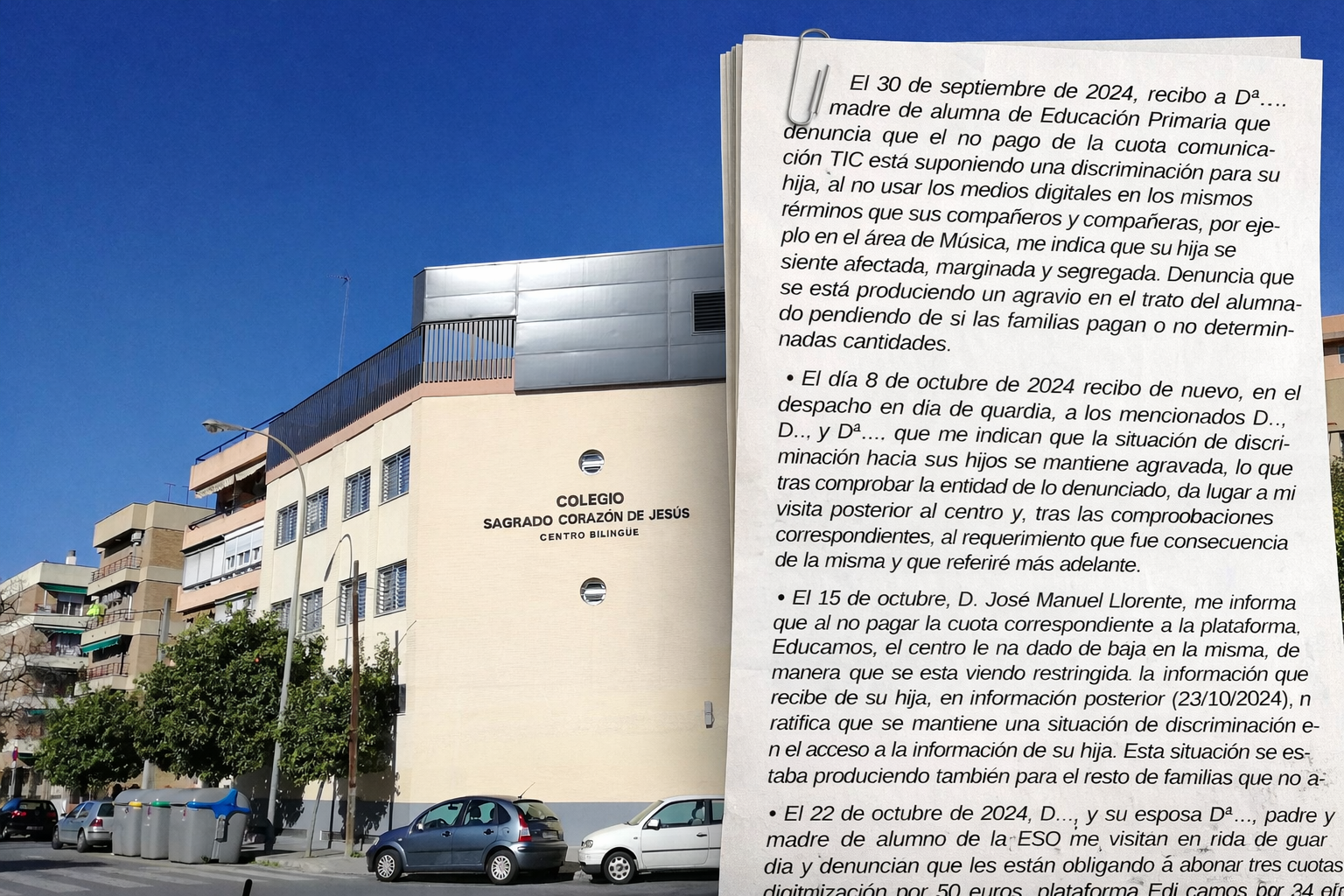 Algunas de las denuncias que recibió el inspector.