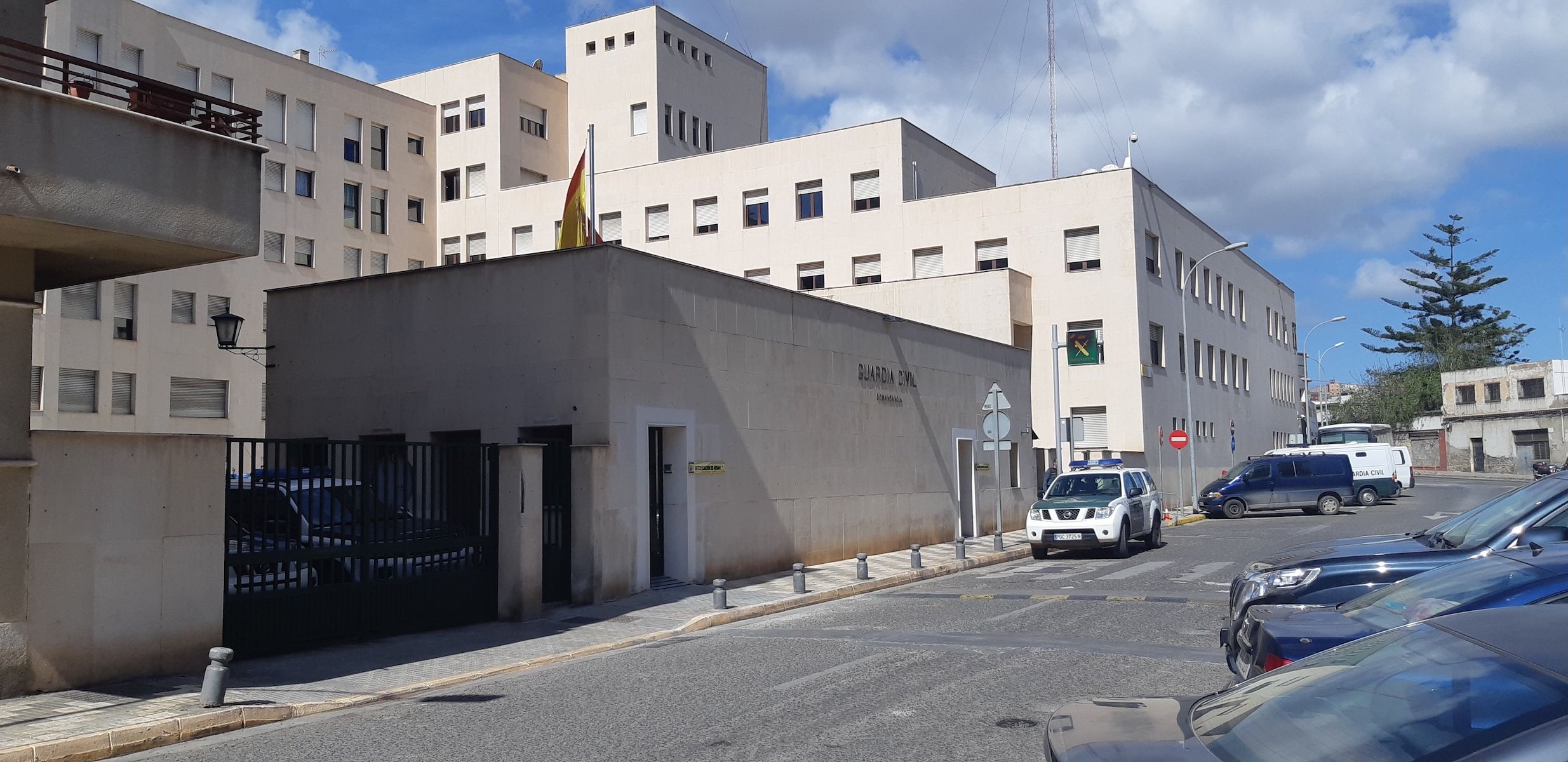 La Comandancia de la Guardia Civil de Melilla.