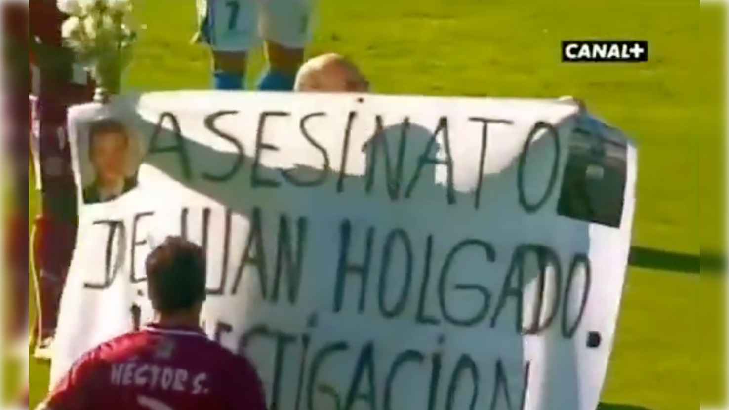 Paco Holgado, el día que detuvo un partido de Xerez para pedir justicia para su hijo.