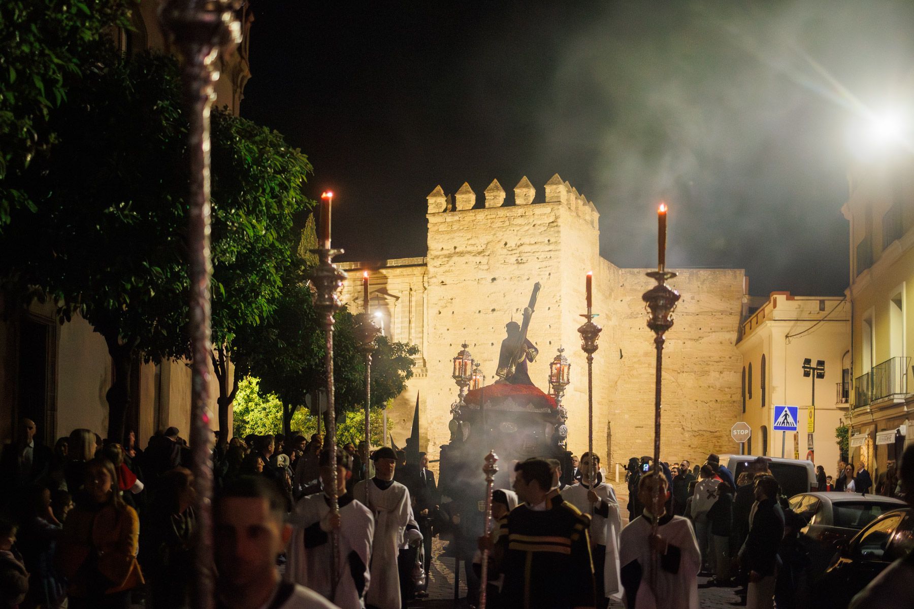 Las Tres Caídas un Miércoles Santo desde San Miguel