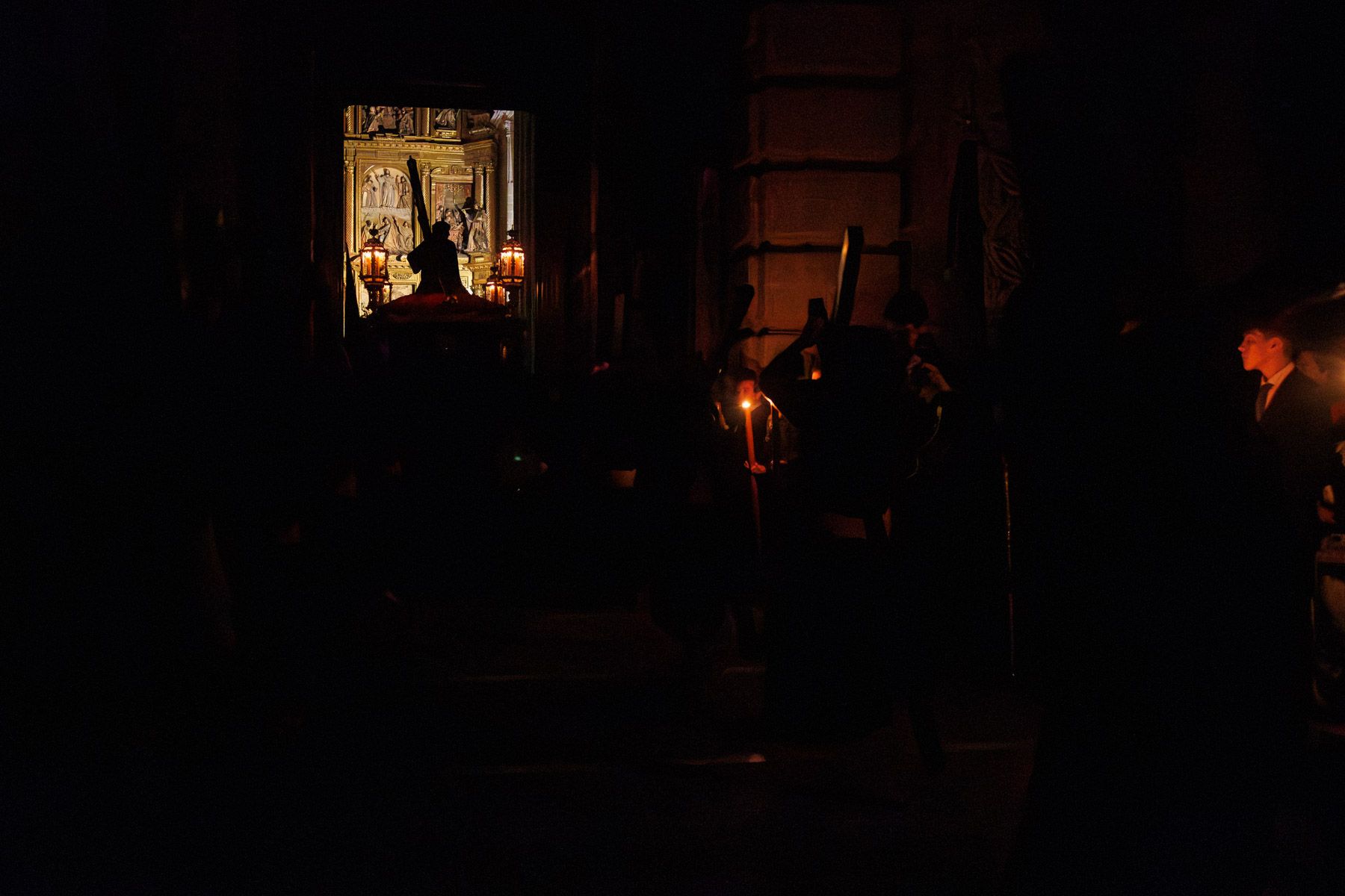 Las Tres Caídas un Miércoles Santo desde San Miguel