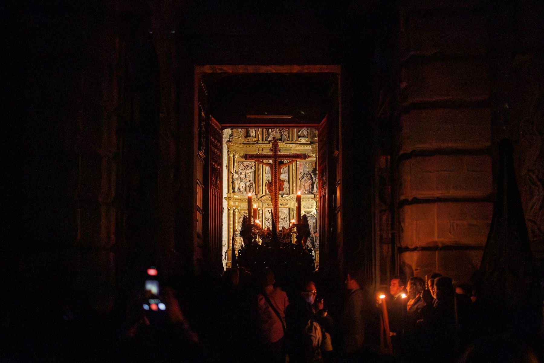 Las Tres Caídas un Miércoles Santo desde San Miguel