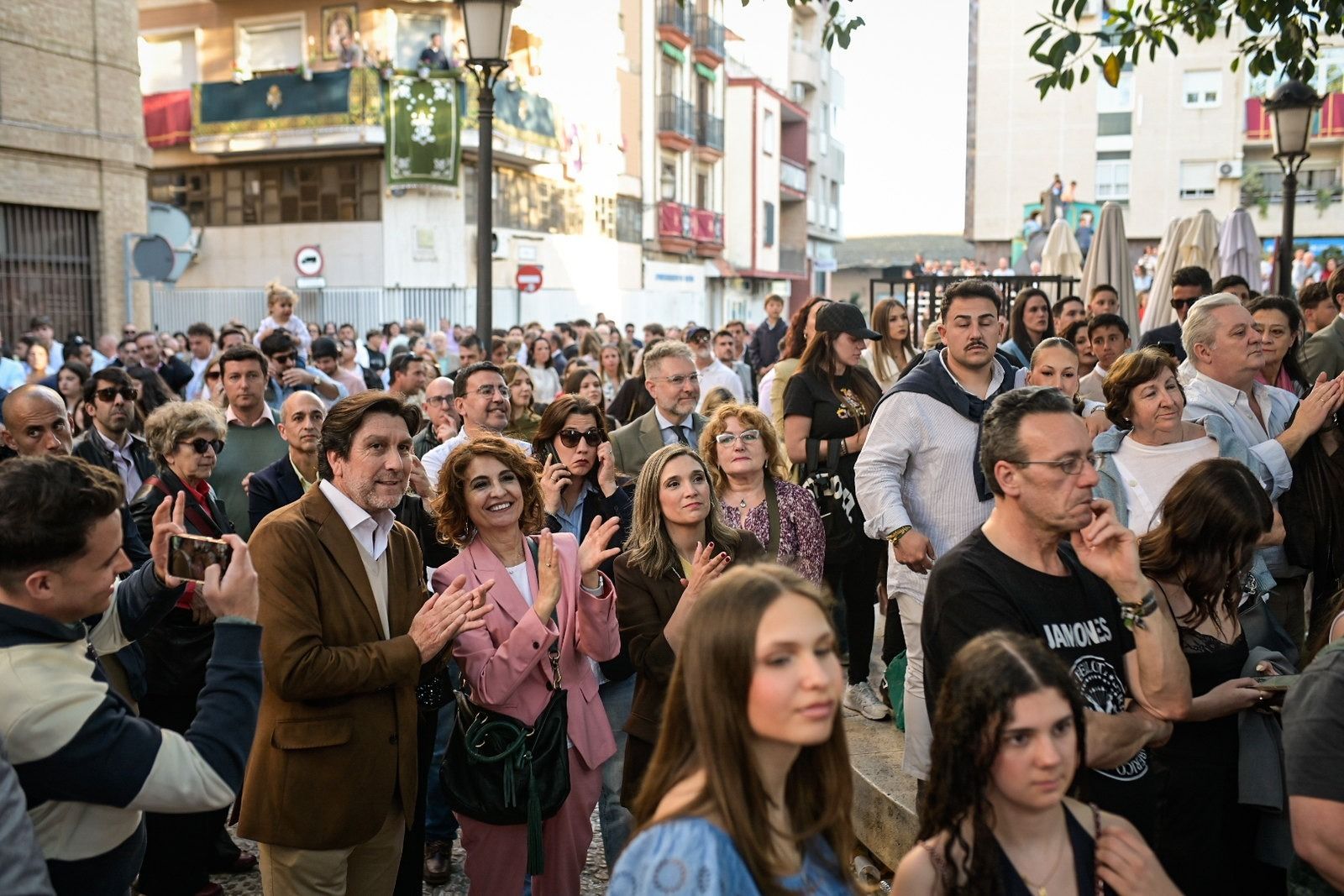 María Jesús Montero en la Semana Santa de Huelva.
