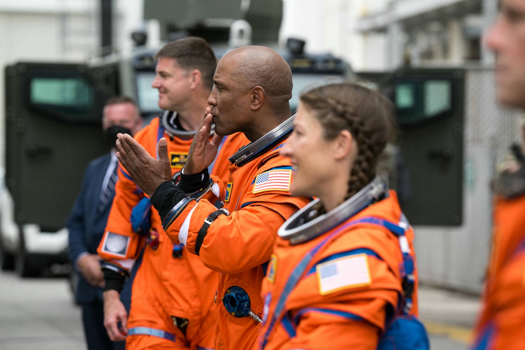 Astronautas del Artemis II.