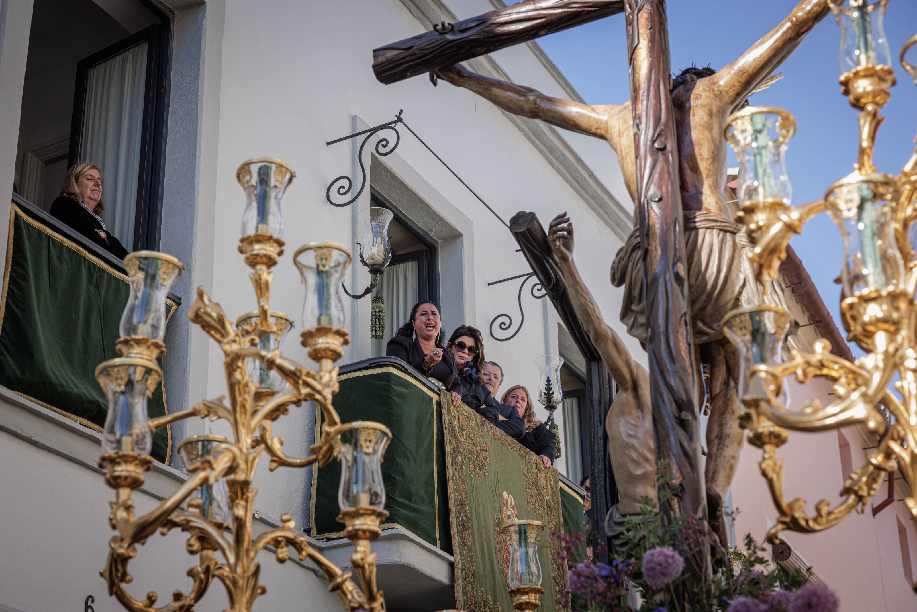 Saeta al Cristo de la Esperanza en la calle Chancillería.