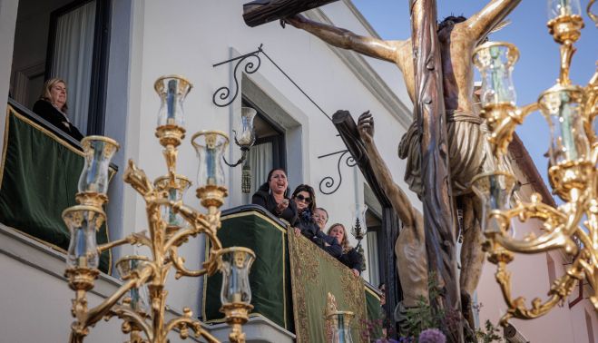 Saeta al Cristo de la Esperanza en la calle Chancillería.