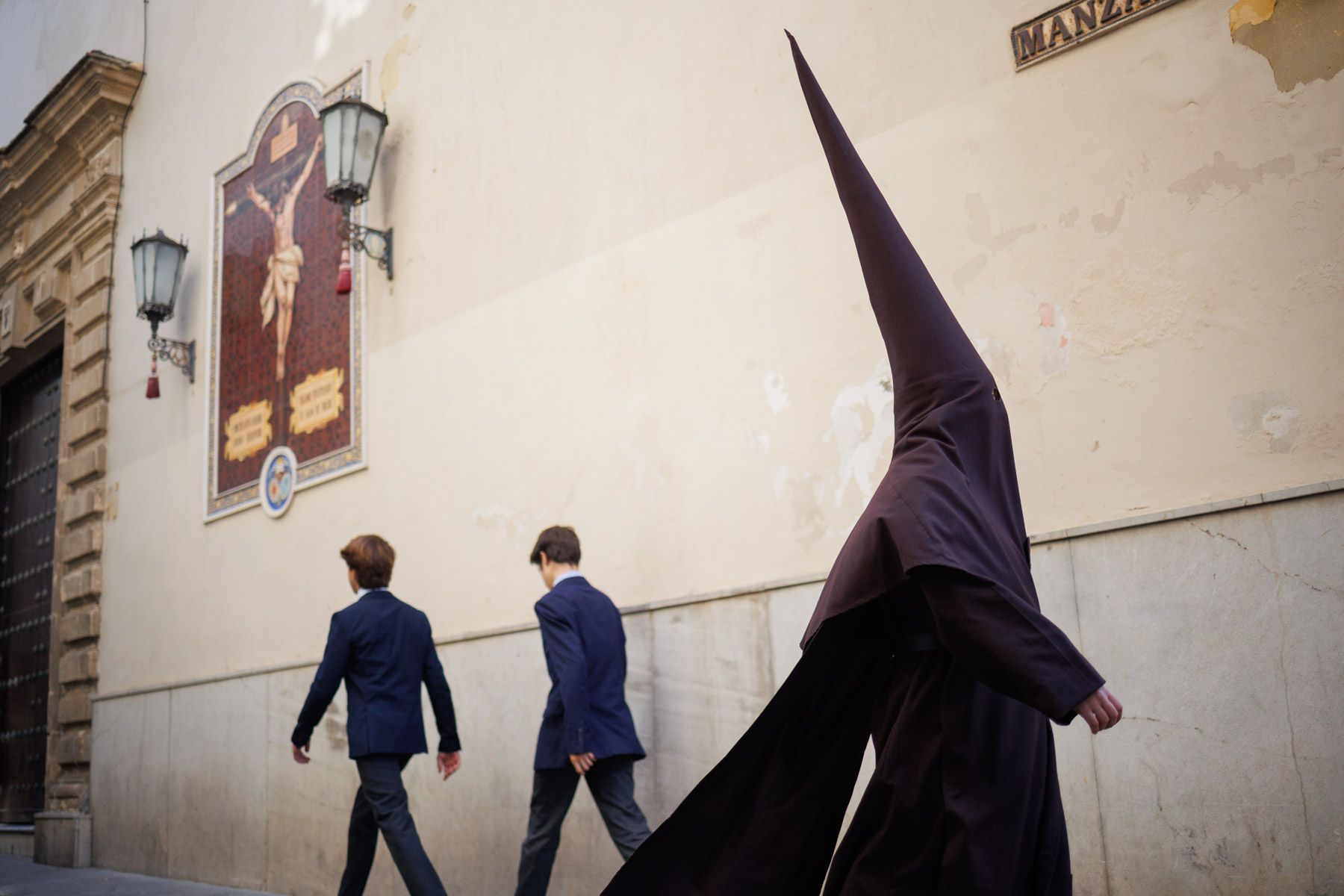 La Lanzada procesionando el Jueves Santo 