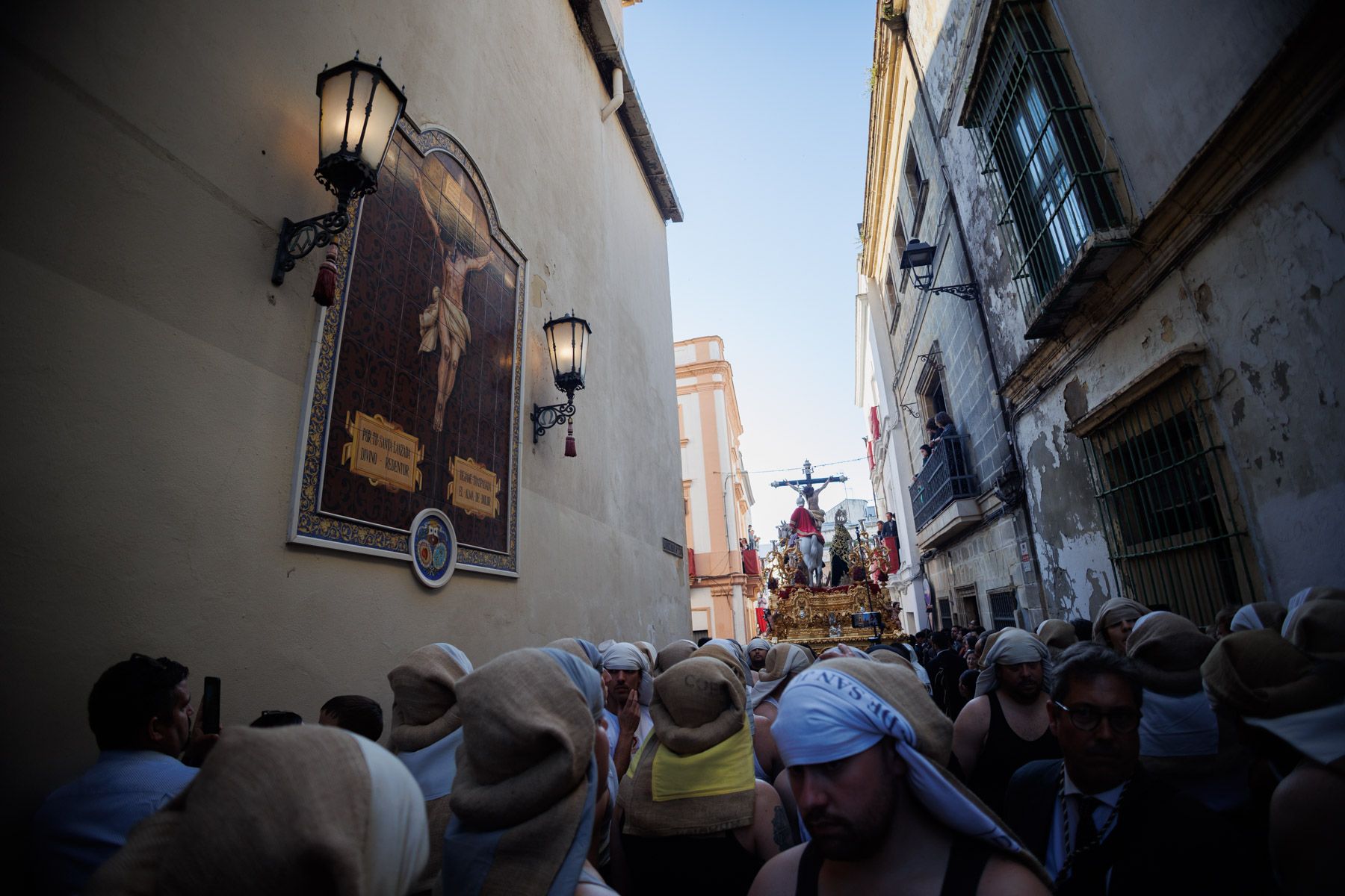 La Lanzada procesionando el Jueves Santo 