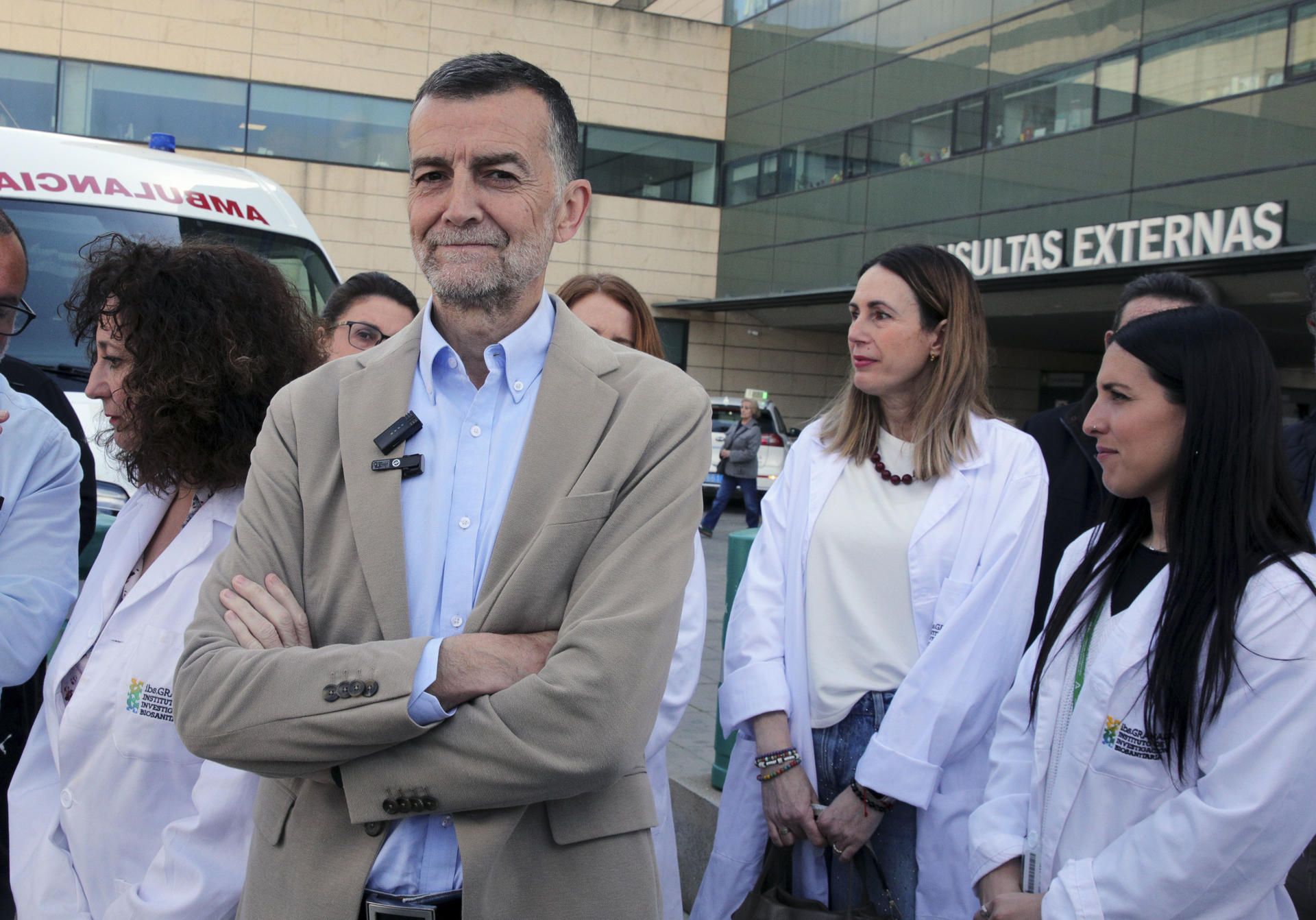 Antonio Maíllo, esta semana en el Hospital del parque tecnológico de Ciencias de la Salud en Granada.