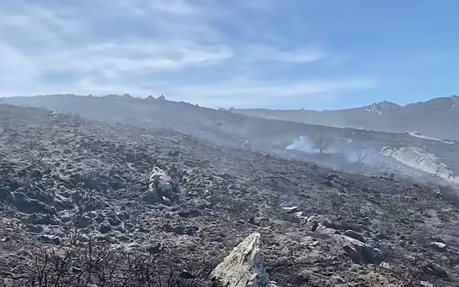 Incendio en una finca de Medina Sidonia.