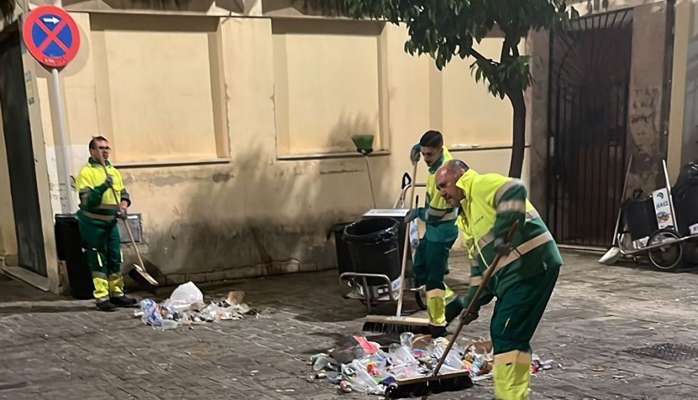 limpieza jerez viernes santo madrugada