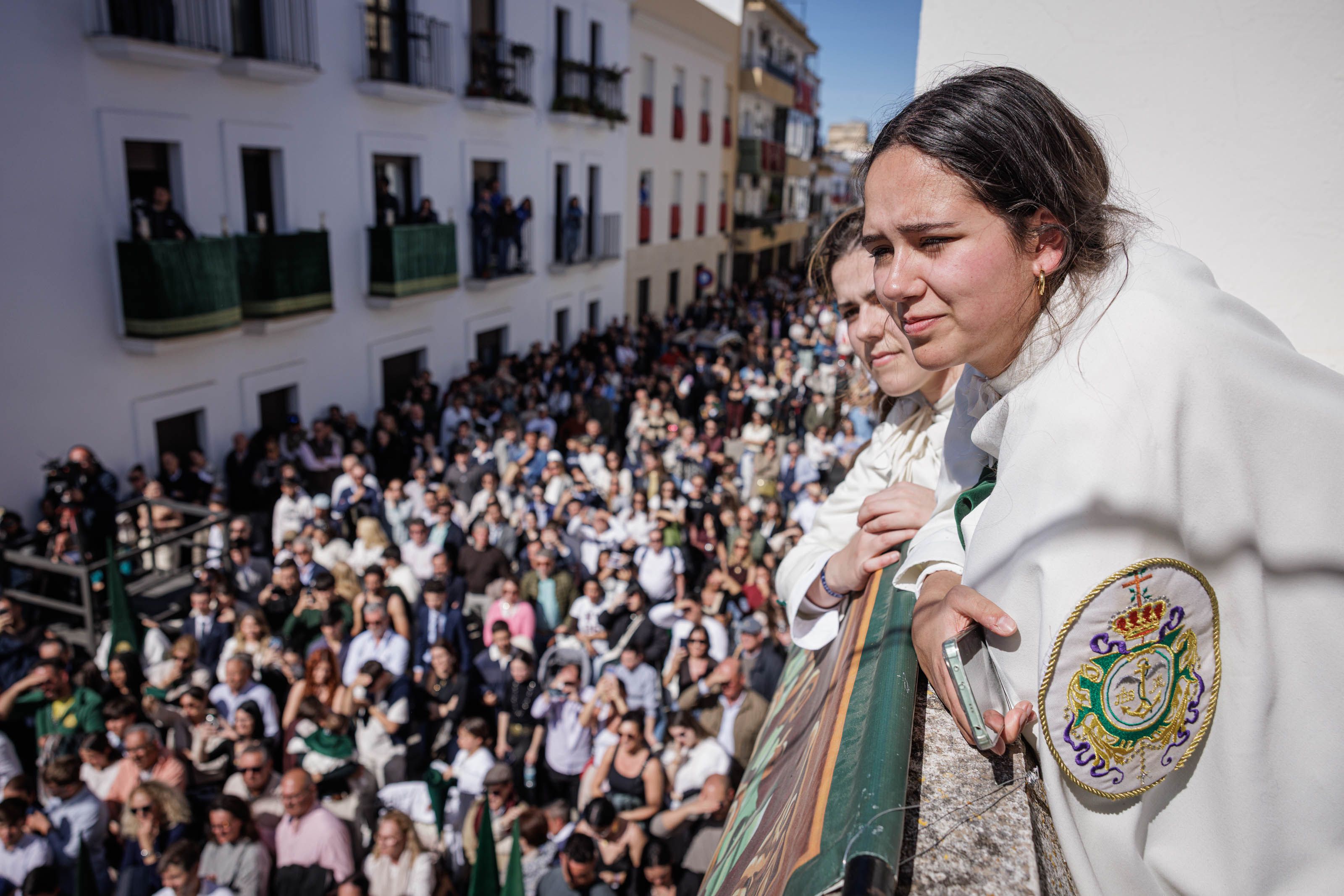 Momentos previos a la recogida de la Esperanza de la Yedra este 2026