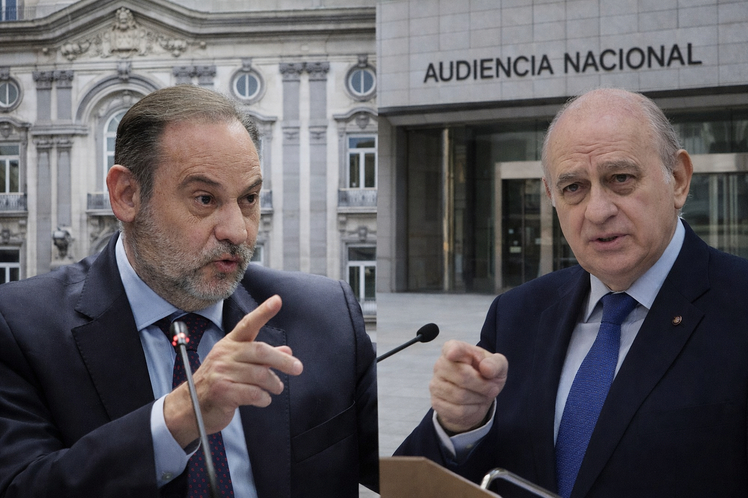 El Tribunal Supremo y la Audiencia Nacional juzgarán desde esta próxima semana a Jorge Fernández Díaz, ex ministro con Rajoy, y José Luis Ábalos, ex ministro con Sánchez, en dos causas de presunta corrupción que llevan de nuevo a las cloacas a la política española.