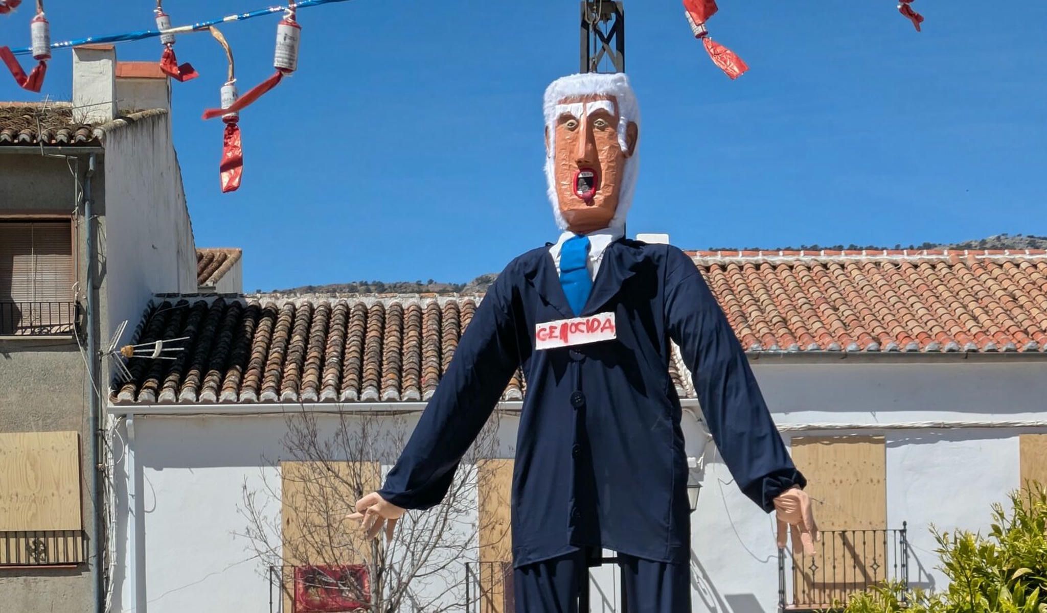 Tradicional acto en El Burgo de la Quema de Judas con Netanyahu como protagonista