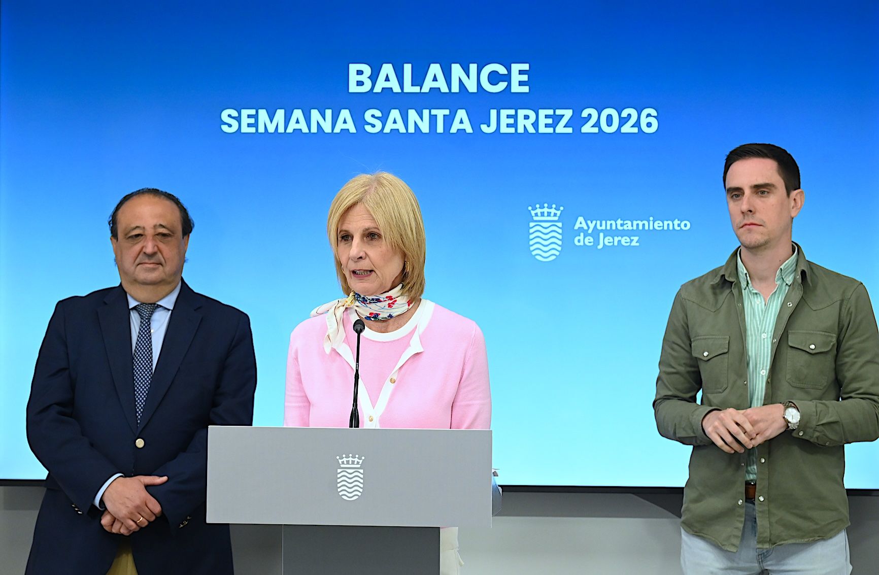 La alcaldesa María José García Pelayo hace balance de la Semana Santa en Jerez.
