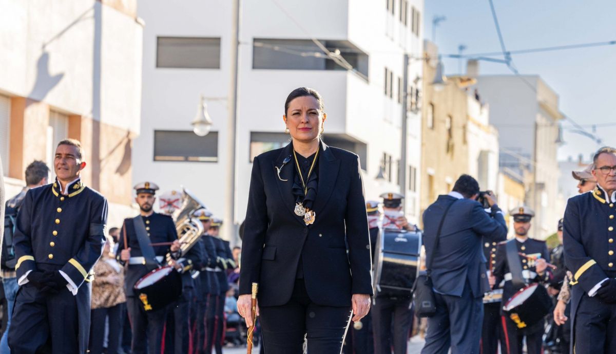 Patricia Cavada, este Viernes Santo en San Fernando.